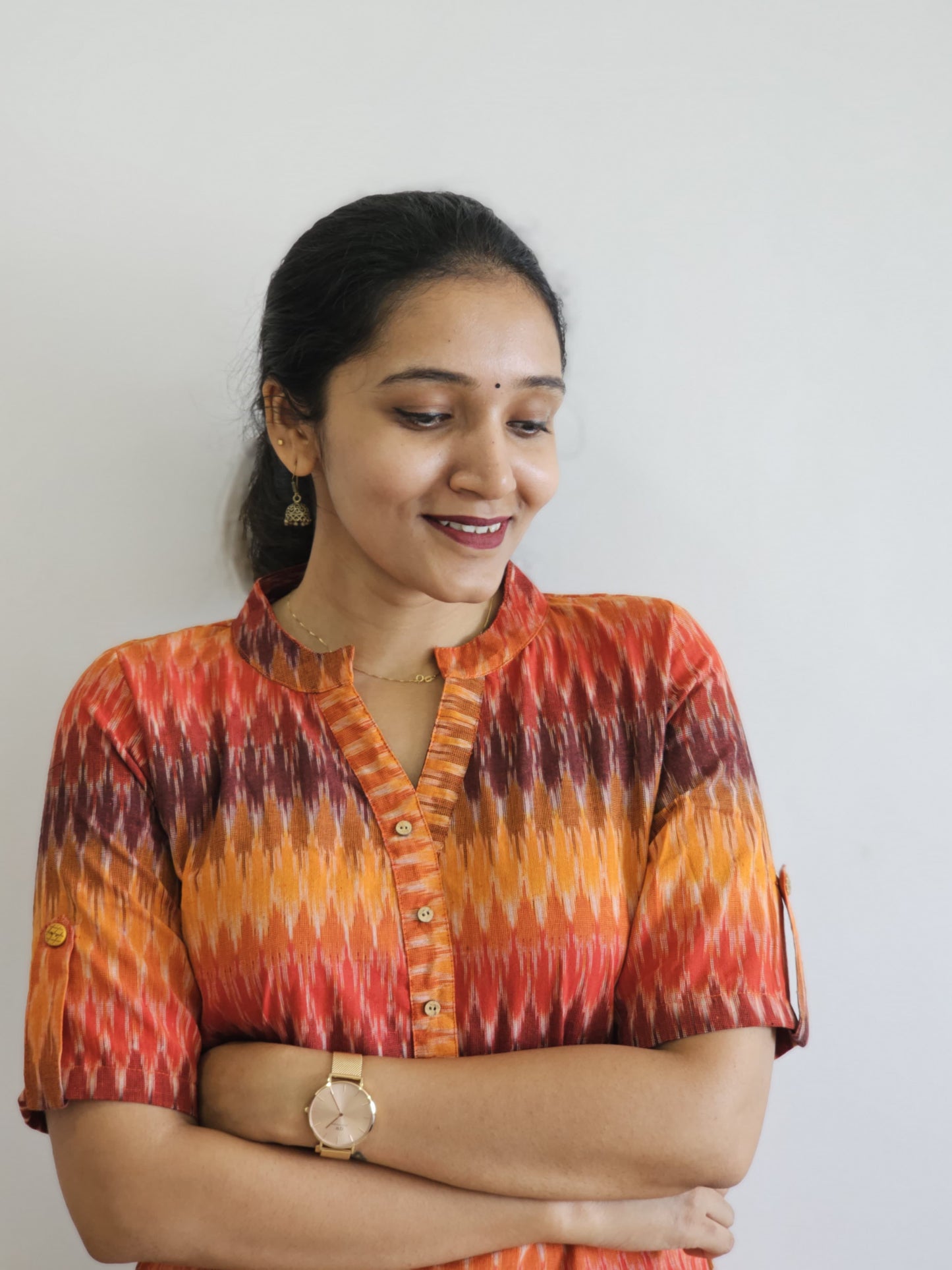 Aashvi - Ikkat Classy Short Kurta