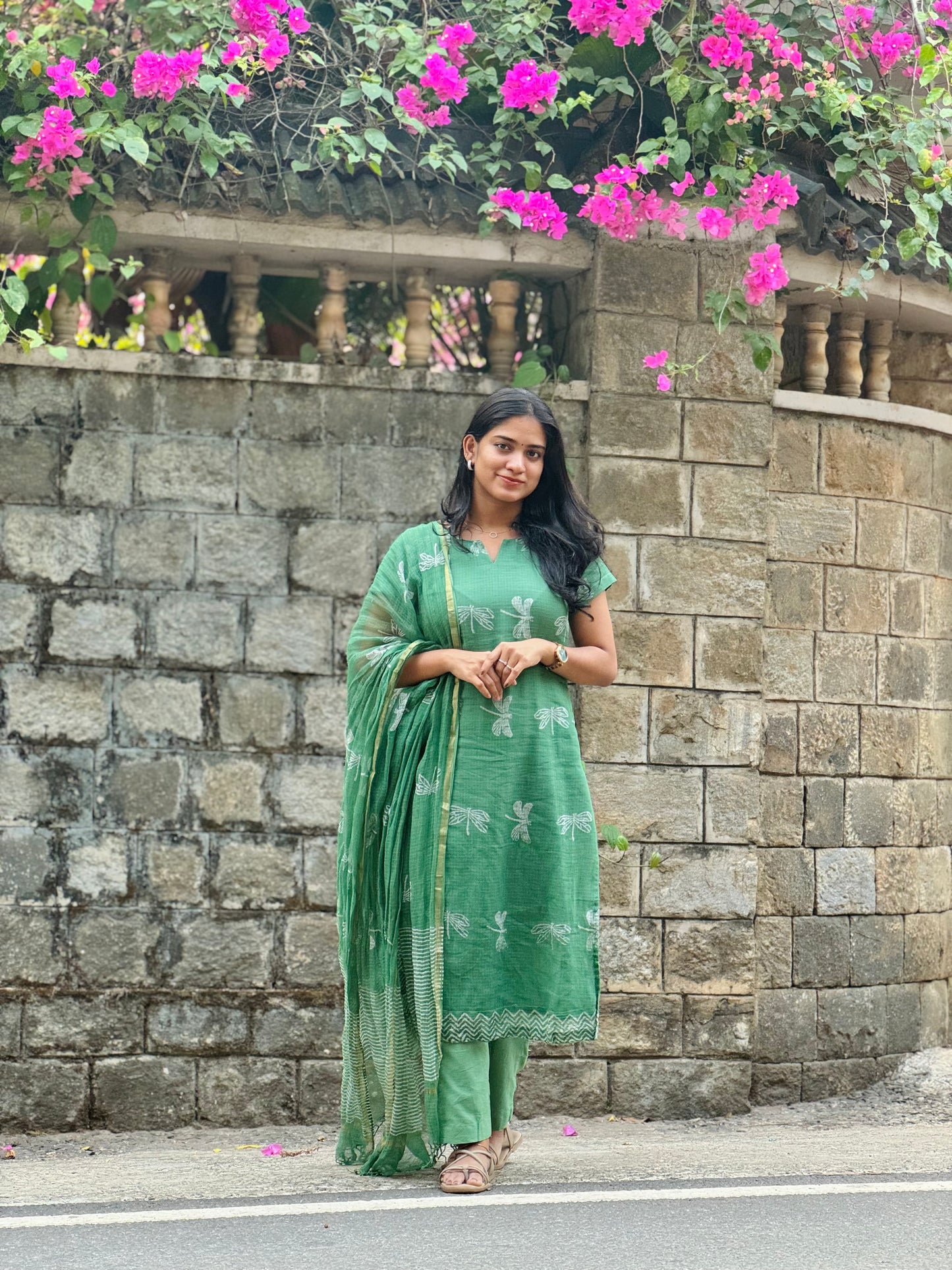 Vaanya - Kota Block Printed Kurta Set