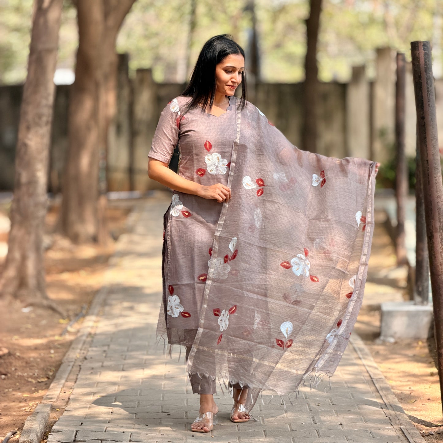 Raha - Kota Block Printed Kurta Set