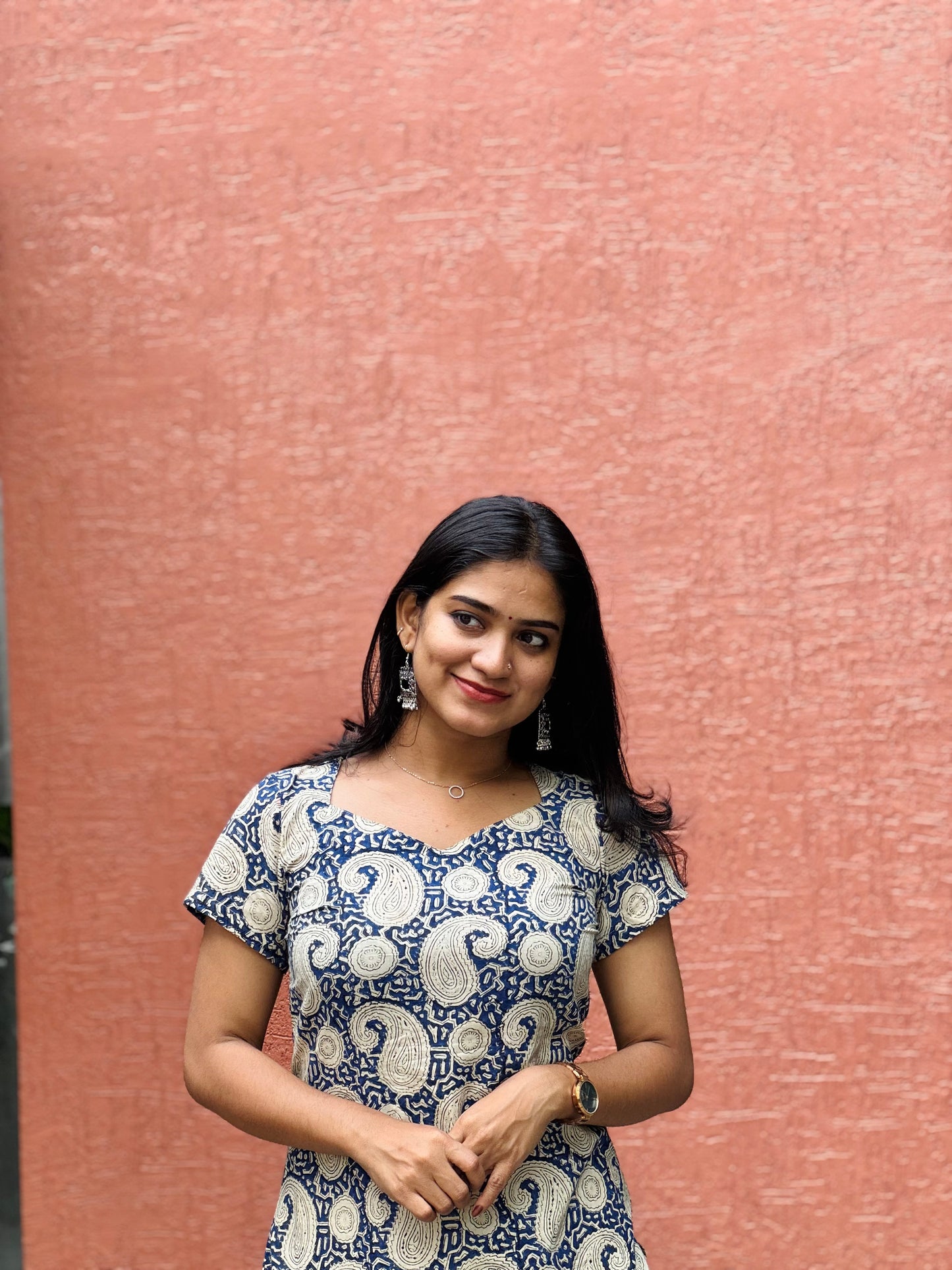 Neelima - Sanganeri Handblock Printed Cotton Kurta Set