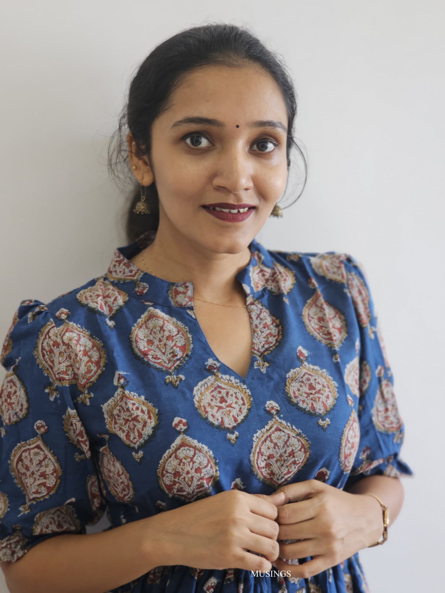 Ashika - Handblock Printed Short Kurta