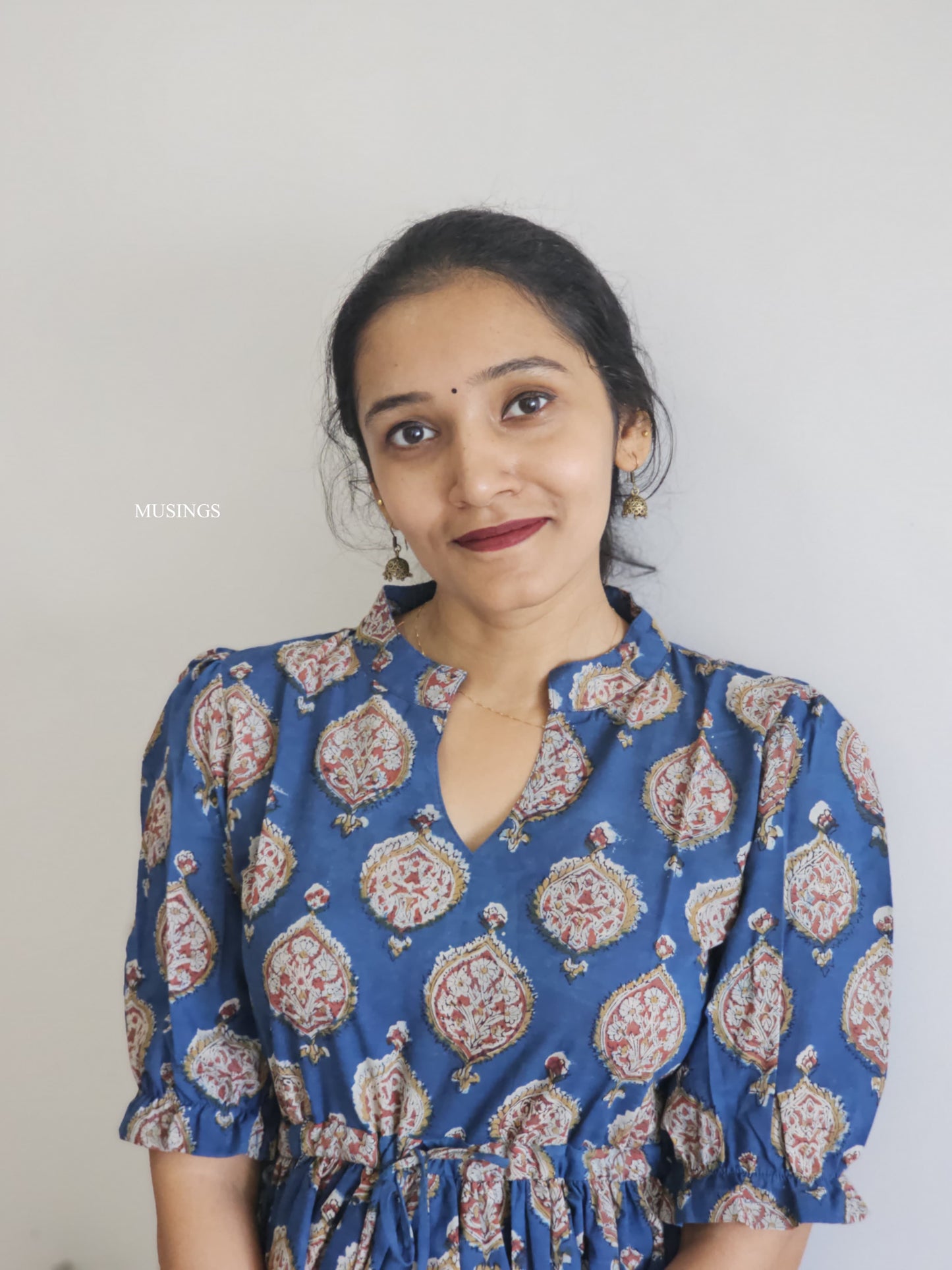 Ashika - Handblock Printed Short Kurta