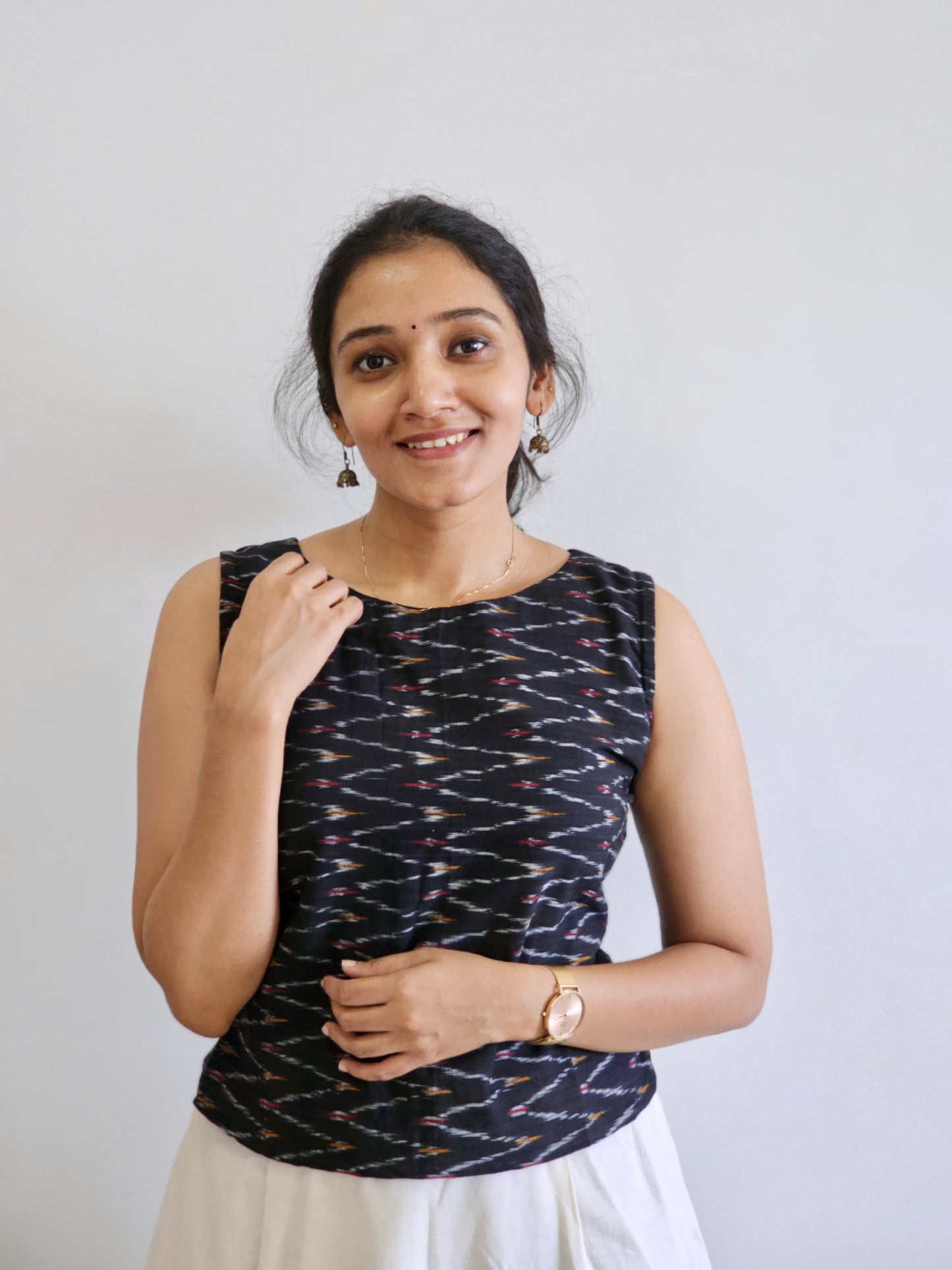 Saadana - Handblock Printed Short Kurta