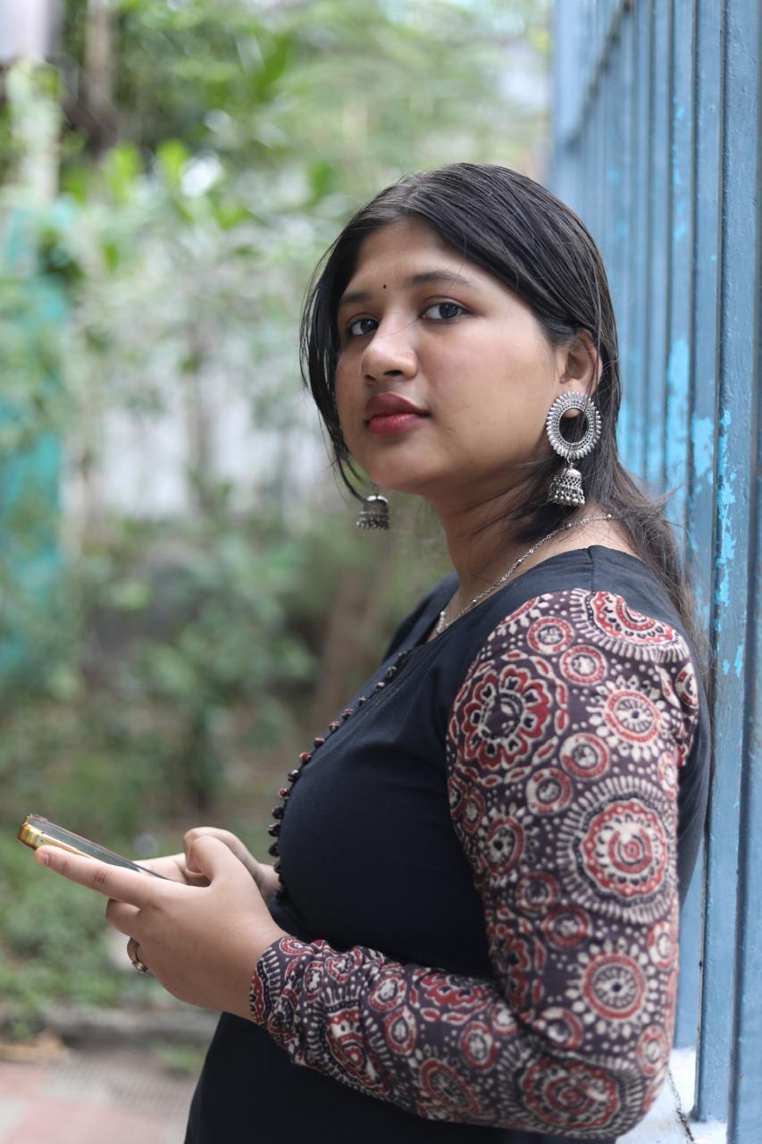 Mishika - Fusion Ajrakh Handloom Cotton Kurta