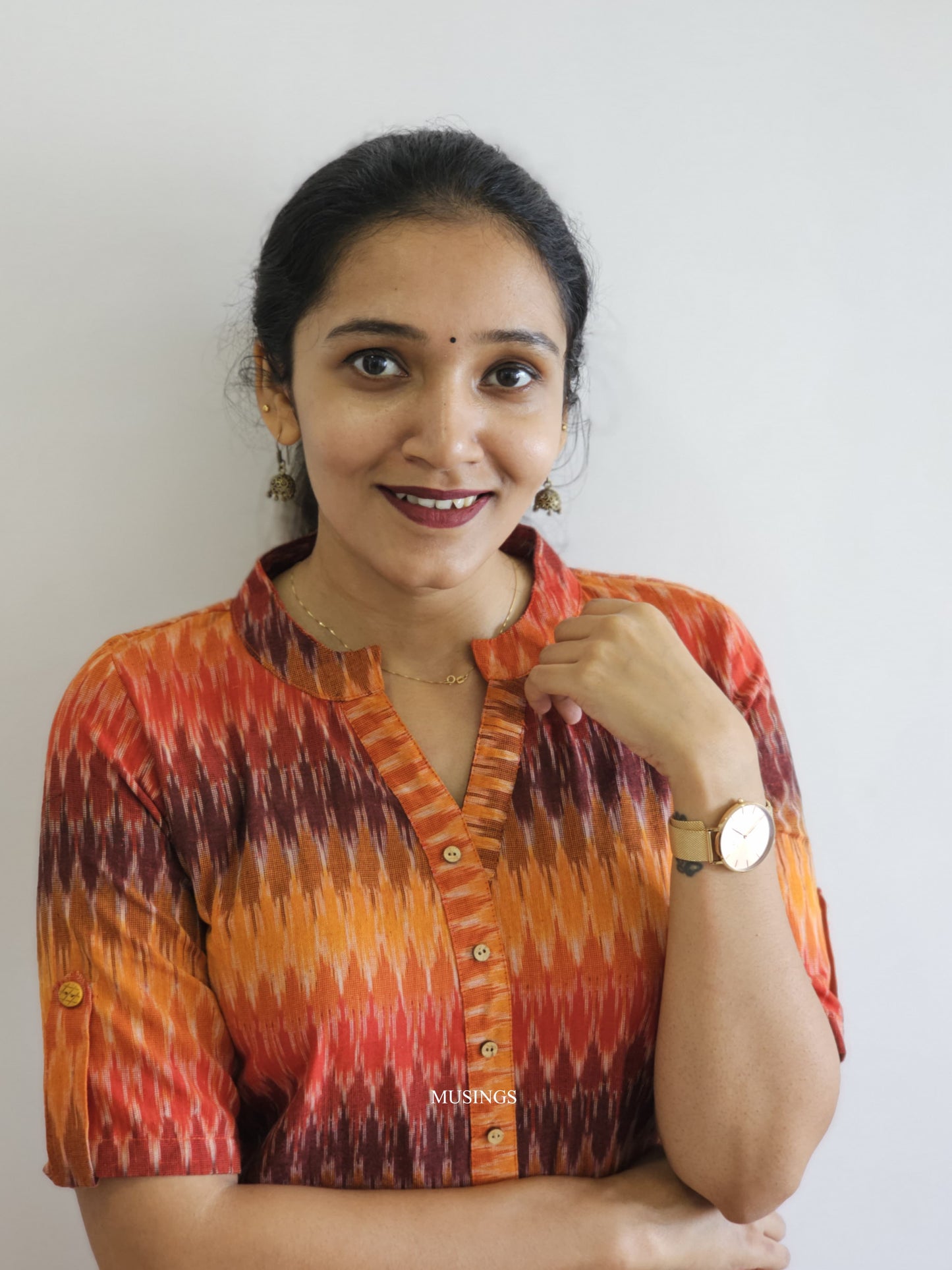 Aashvi - Ikkat Classy Short Kurta