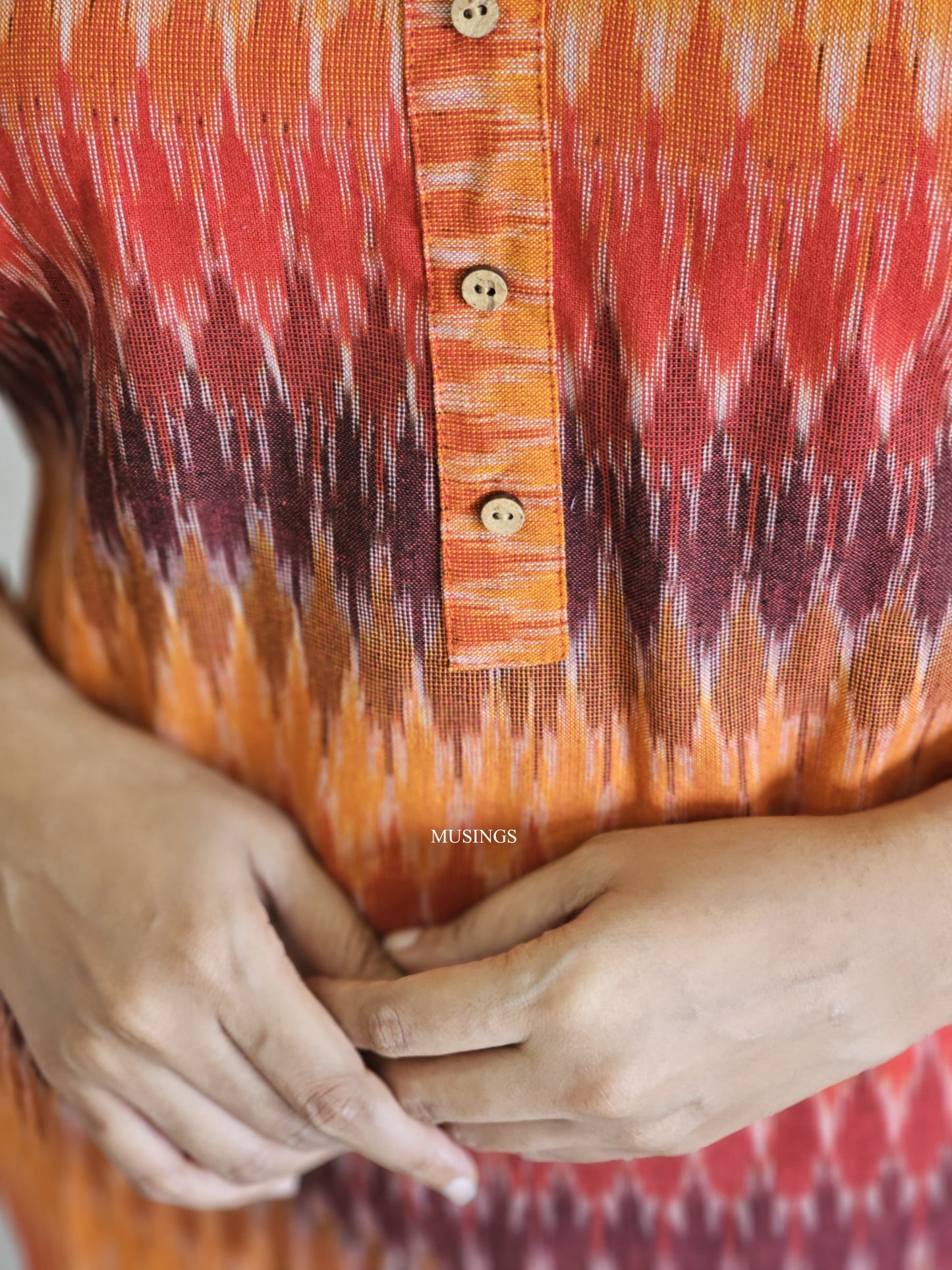 Aashvi - Ikkat Classy Short Kurta