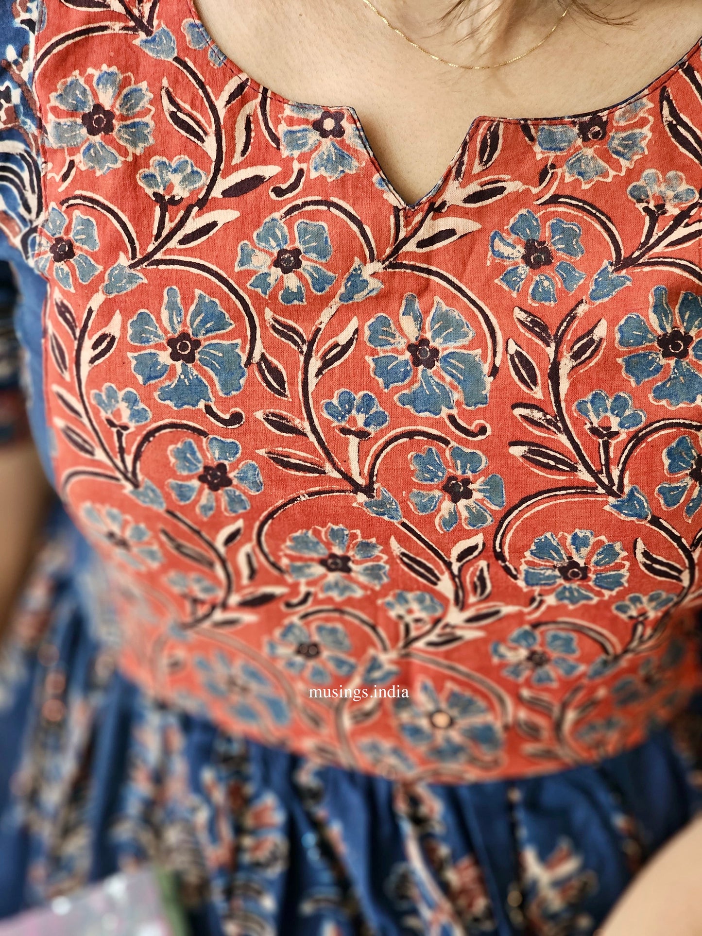 Dhara - Ajrakh handblock printed Kurta