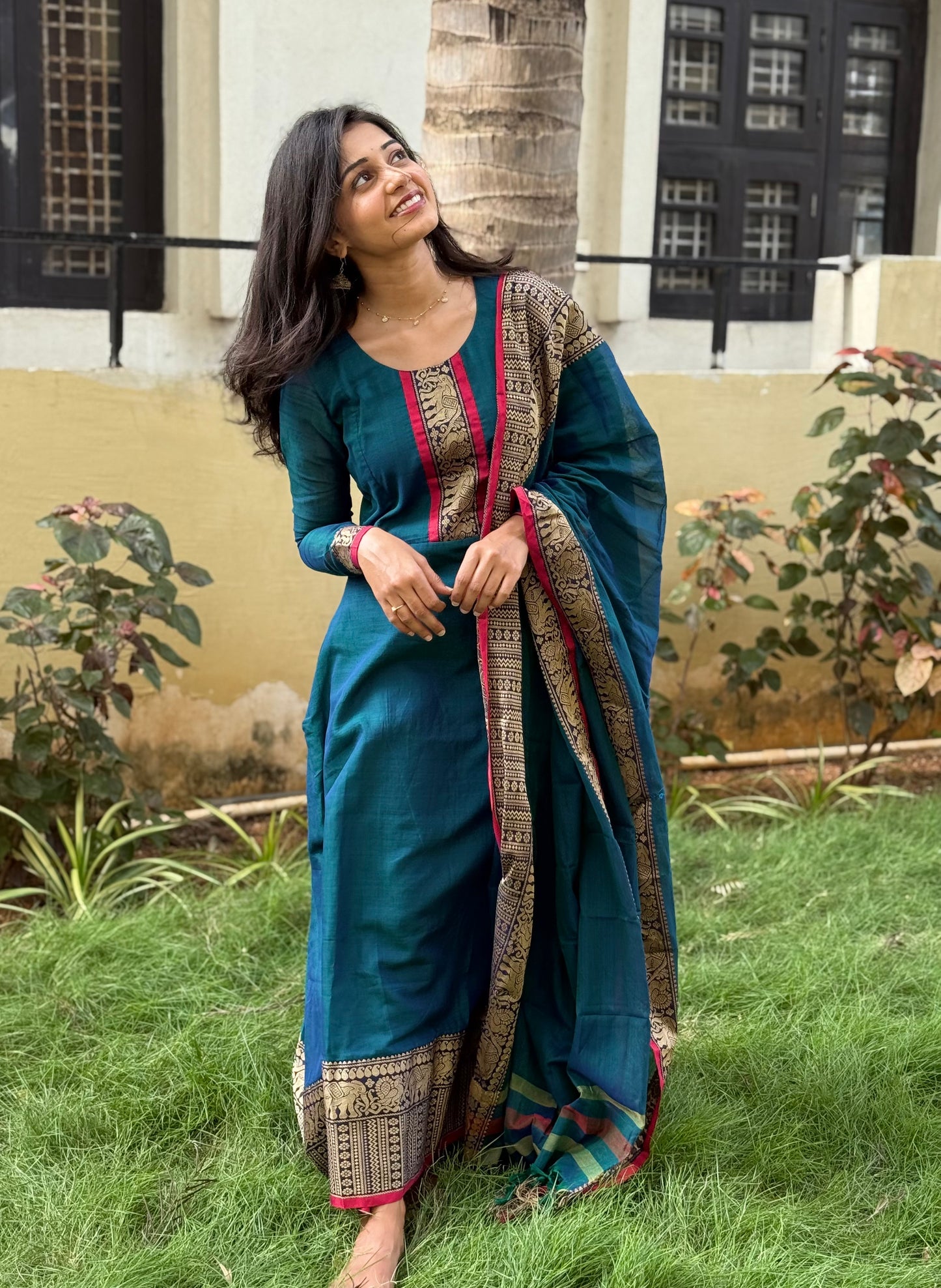 Rukmini - Narayanpet Anarkali Kurta & Dupatta Set