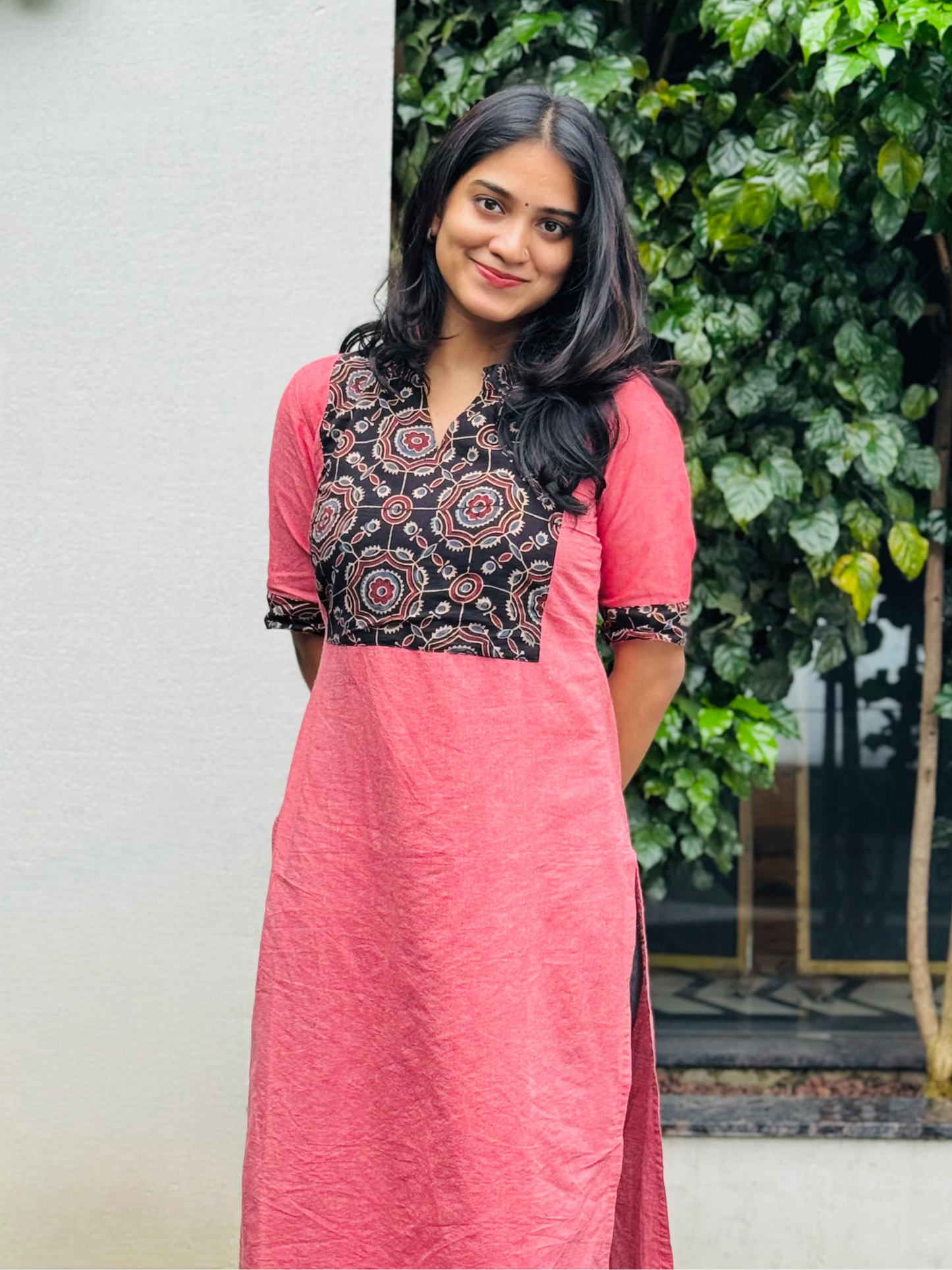 Thea - Ikkat x Ajrakh Fusion Kurta