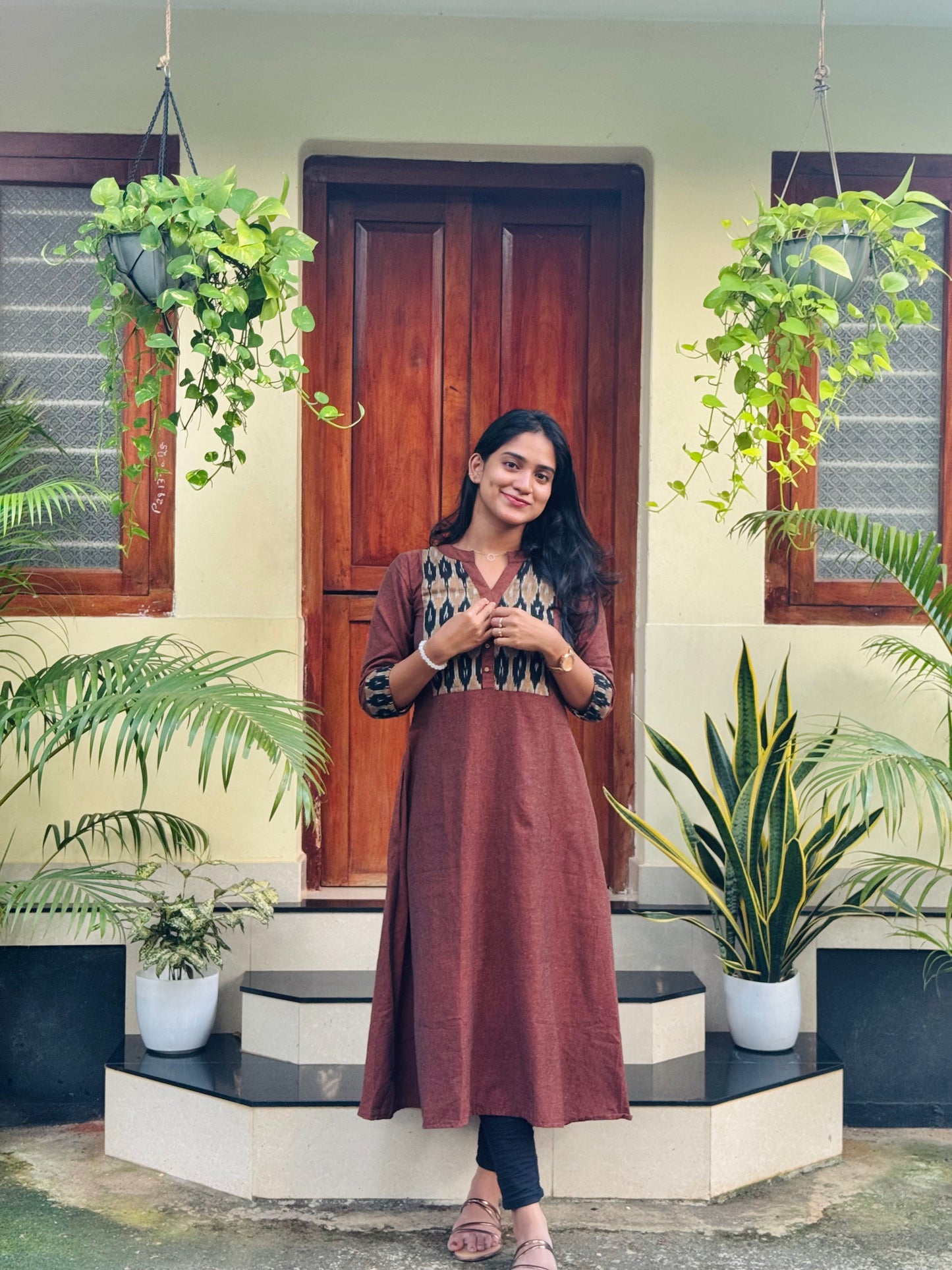 Avani - Handloom x Ikkat A line Kurta