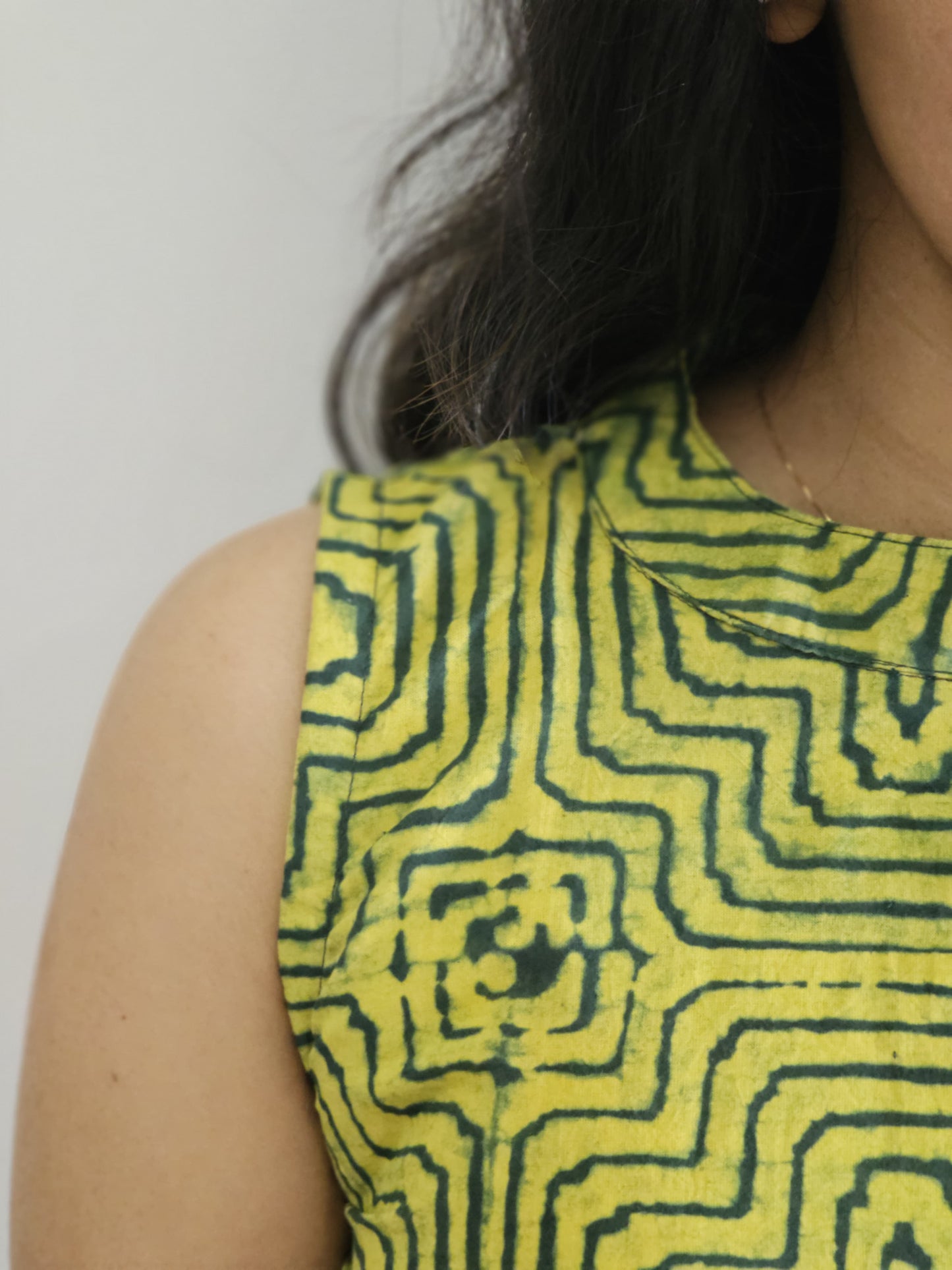 Inaya - Ajrakh Handblock Printed Dress