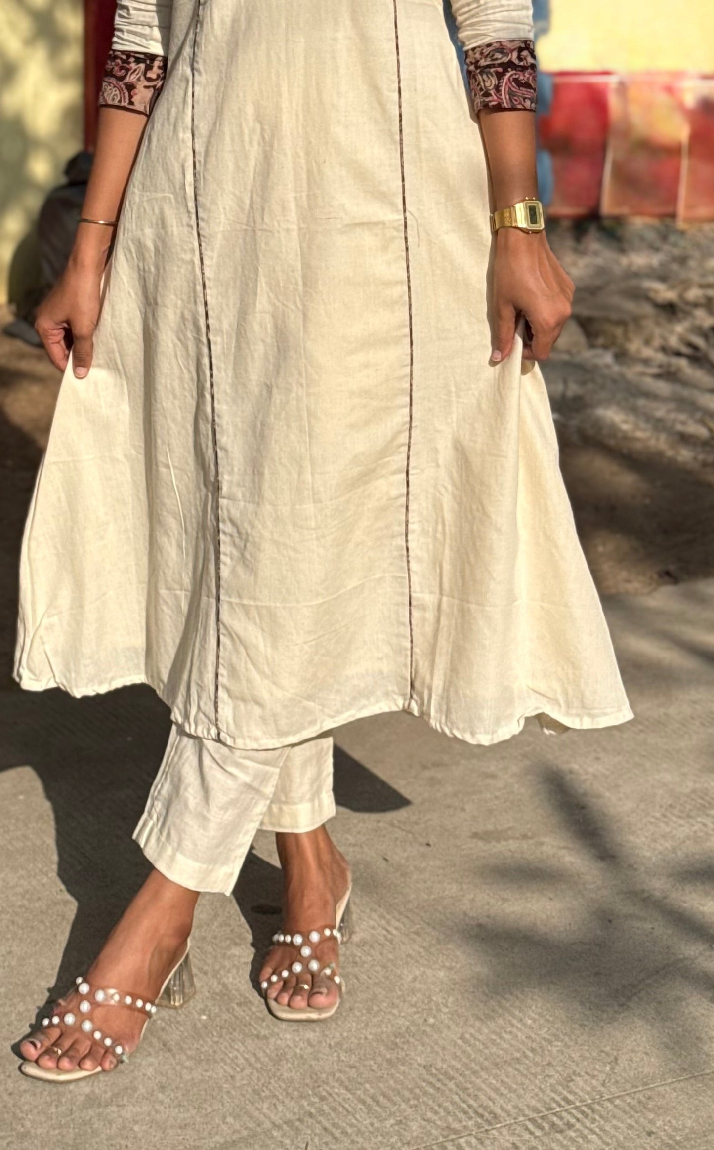 Vaayu - Handloom Straight Pants