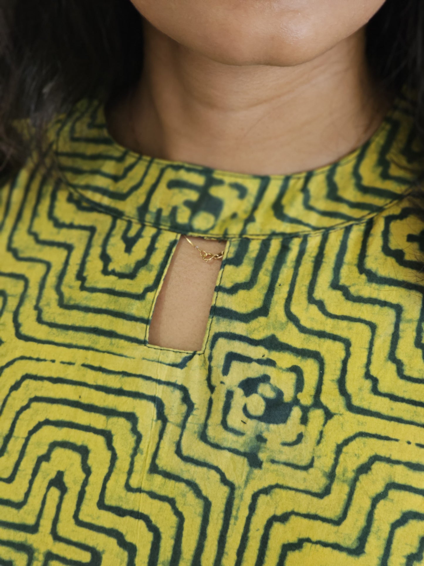 Inaya - Ajrakh Handblock Printed Dress