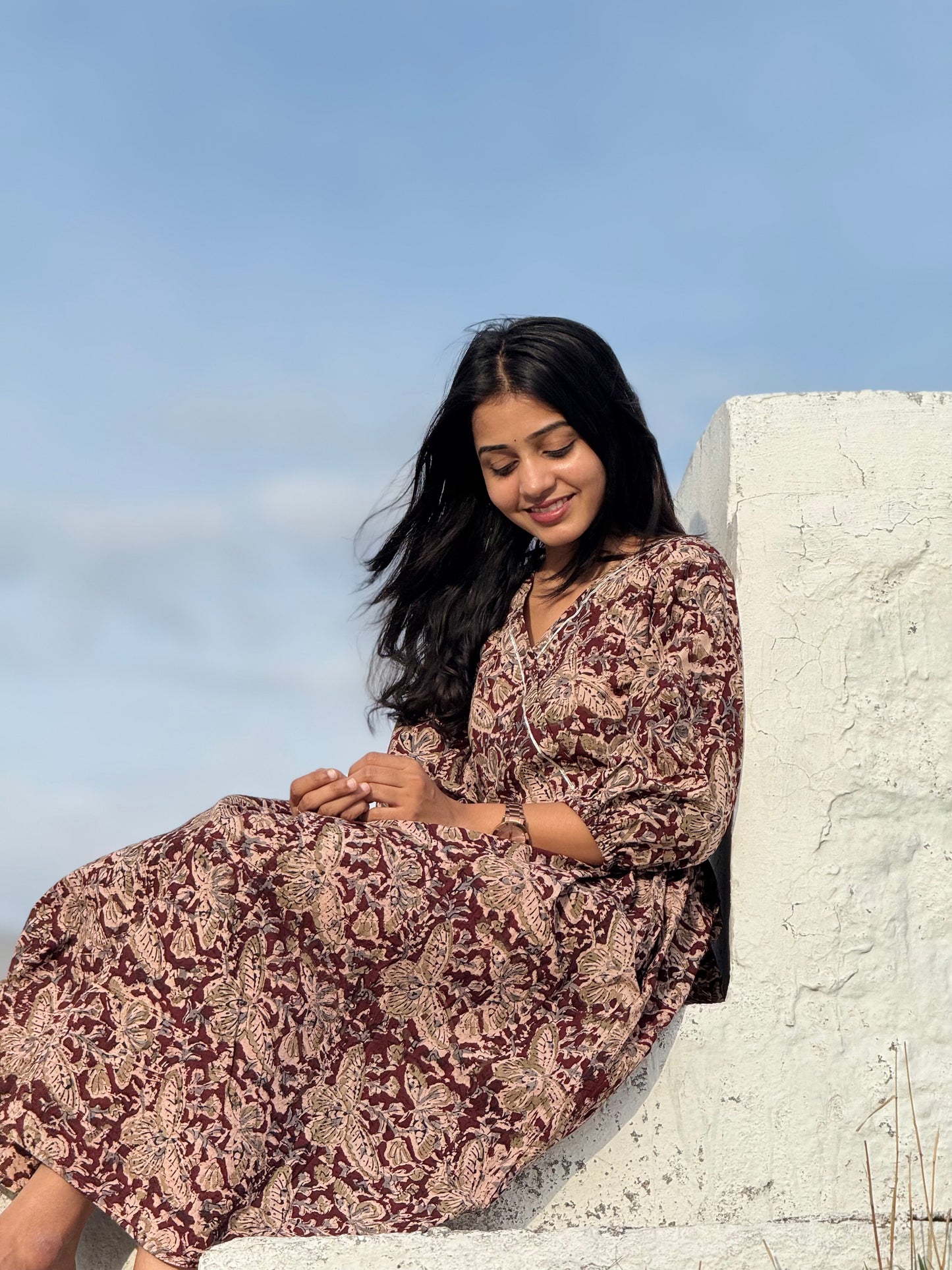 Aranya - Kalamkari Handblock Printed Dress