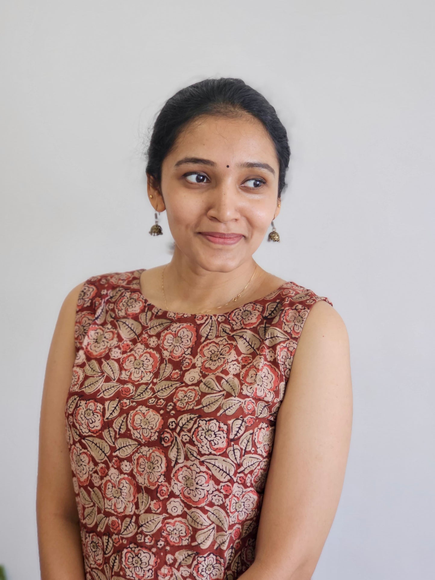 Chinmay - Kalamkari Handblock Printed Crop Top