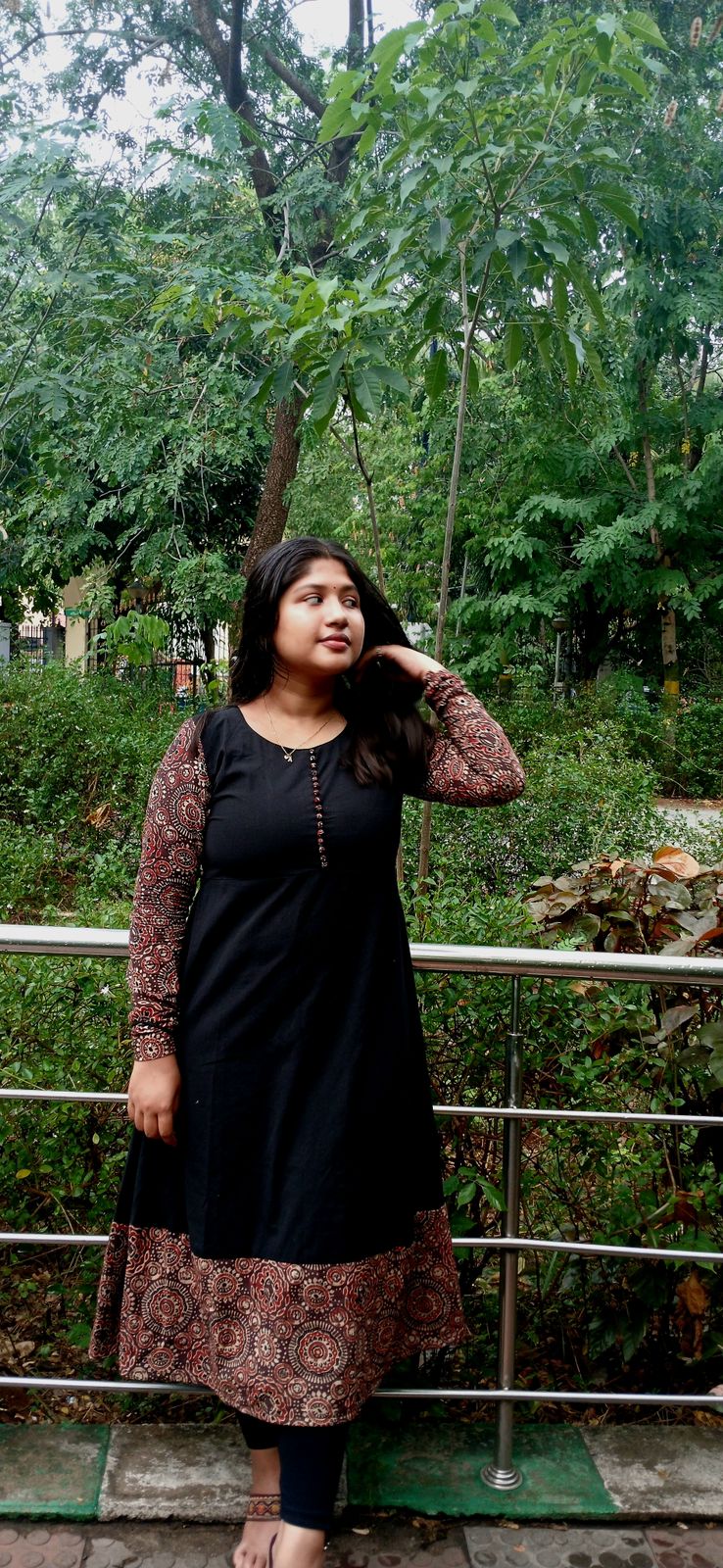 Mishika - Fusion Ajrakh Handloom Cotton Kurta
