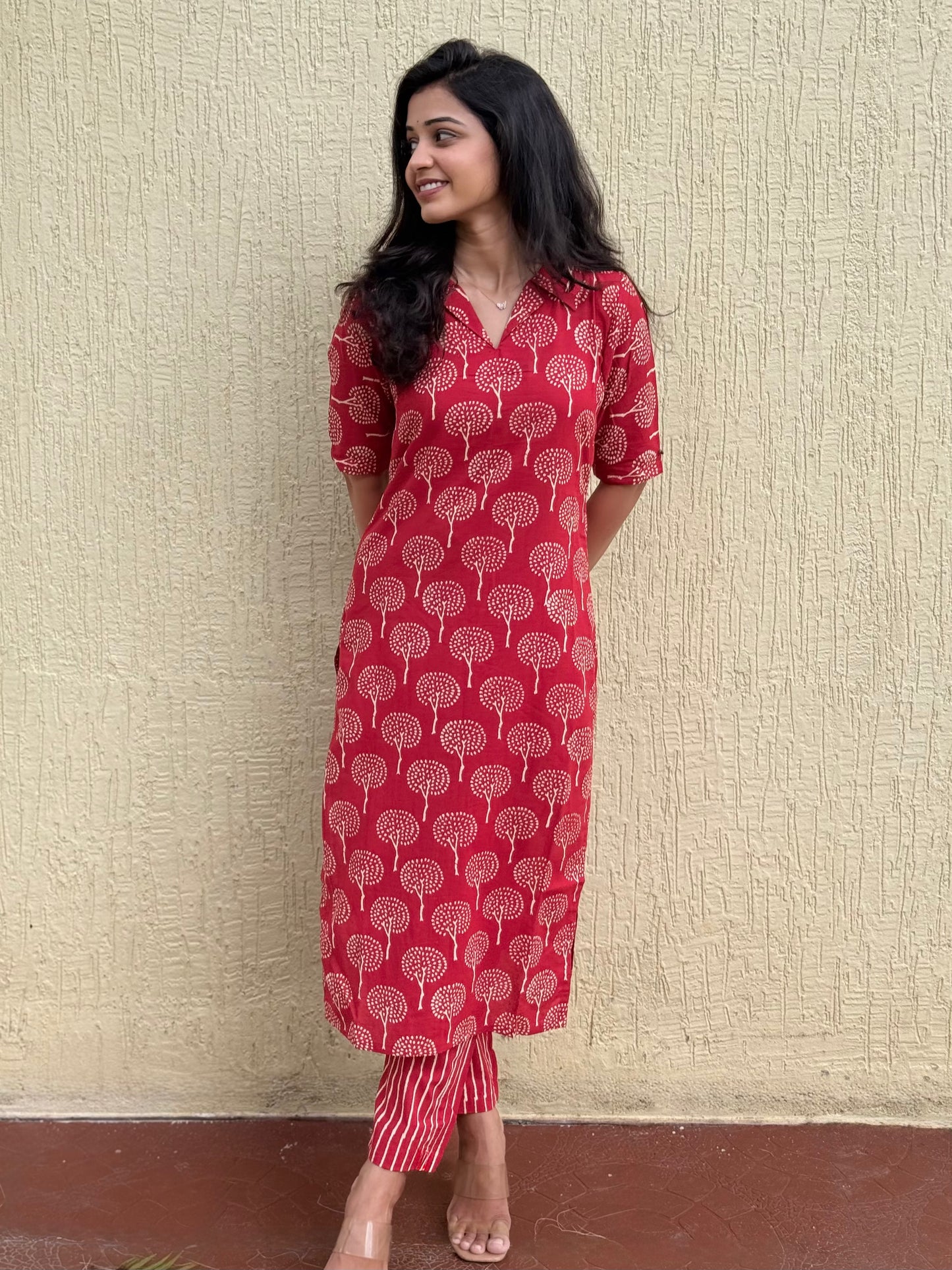 Mithra - Sanganeri Handblock Printed Kurta Set