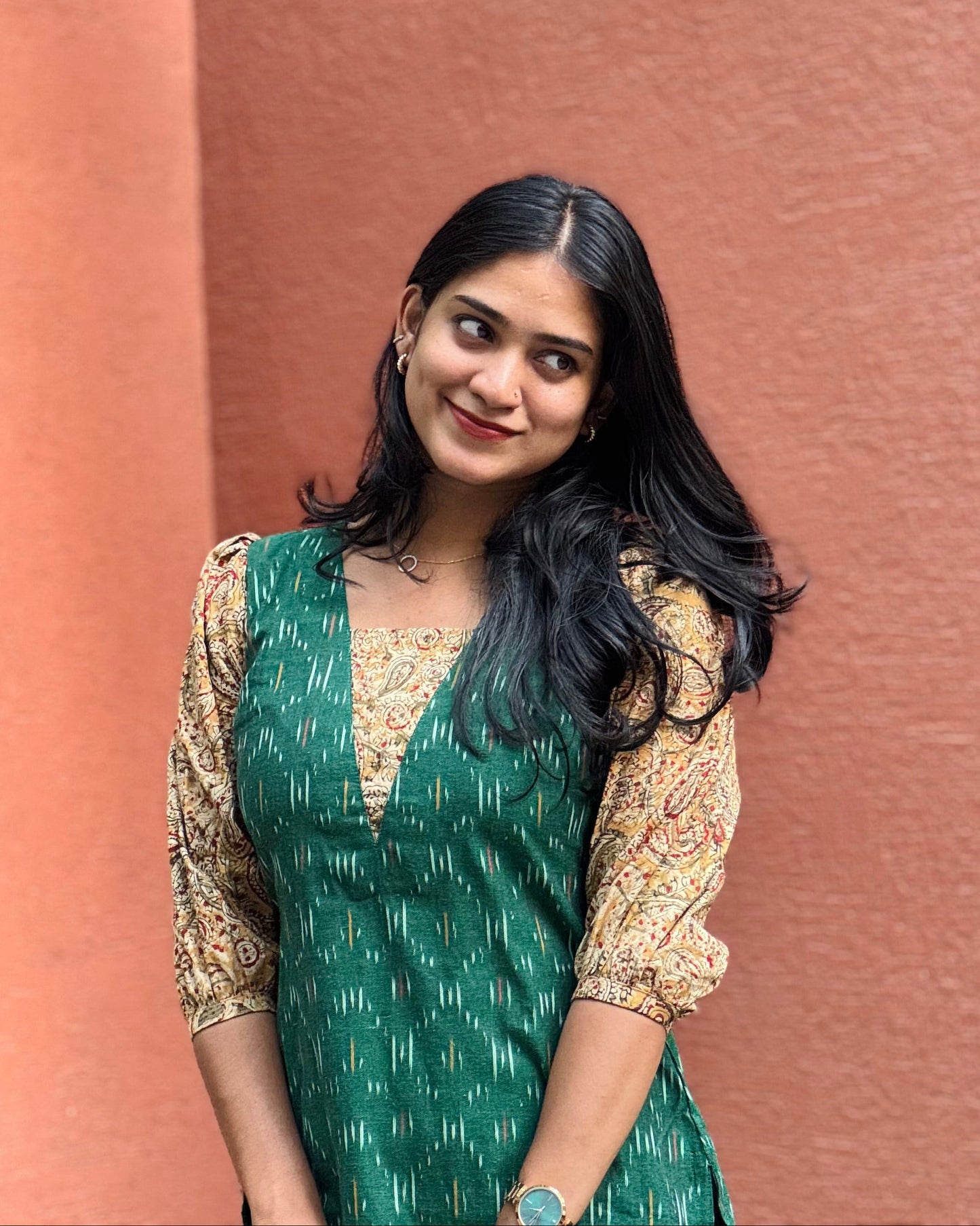 Rudhra - Ikkat x Kalamkari Fusion Kurta