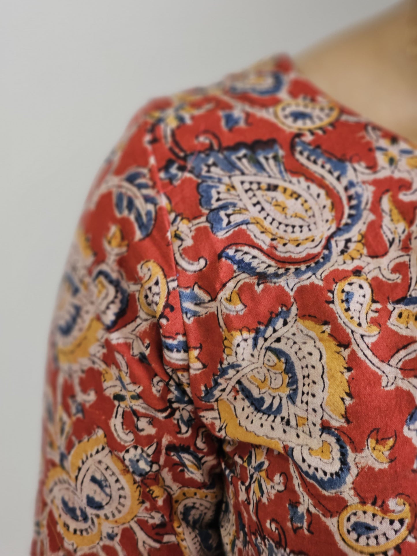Suhasini - Kalamkari Handblock Printed Crop Top
