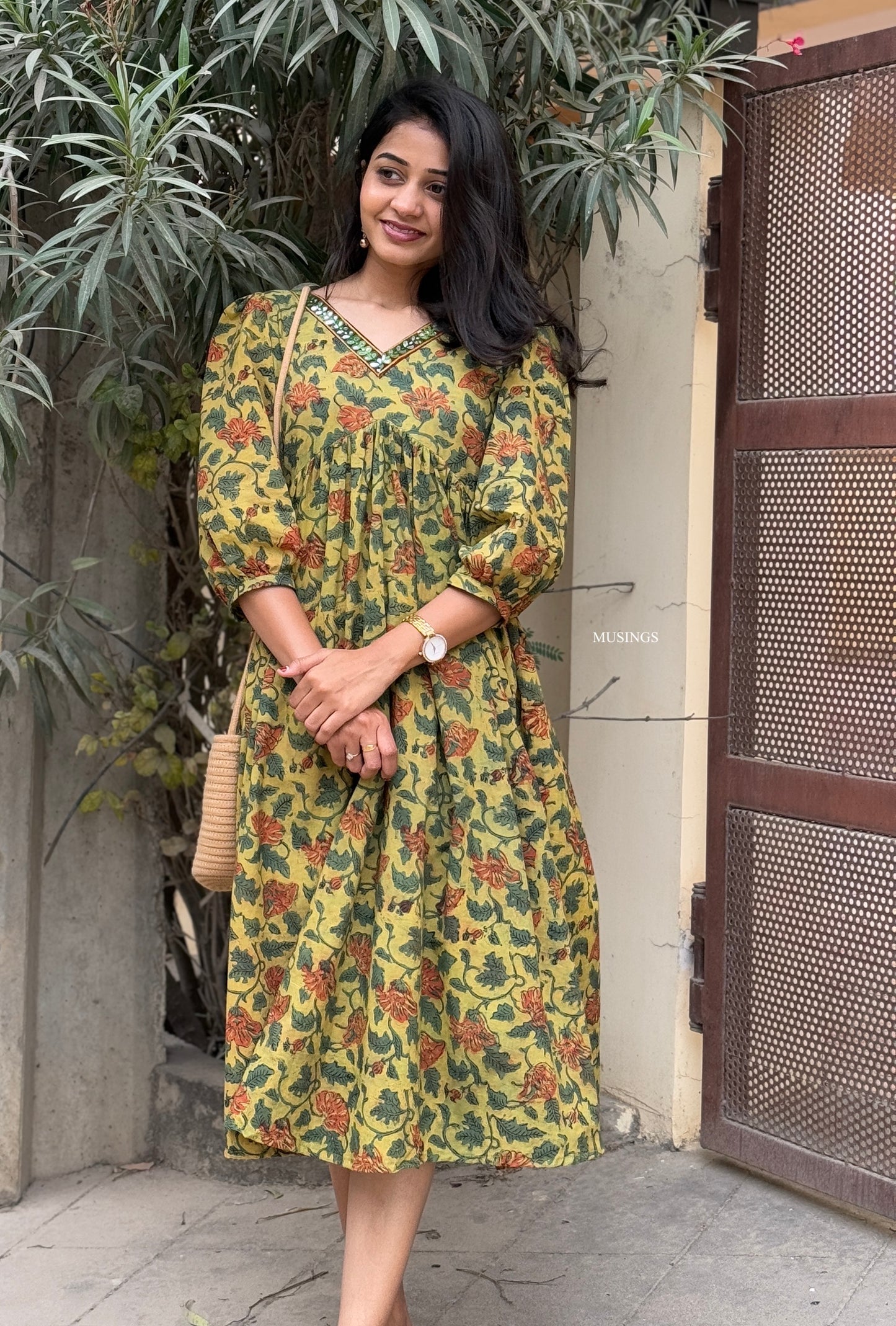 Anjali - Vanaspati Sanganeri Handblock Printed Kurta