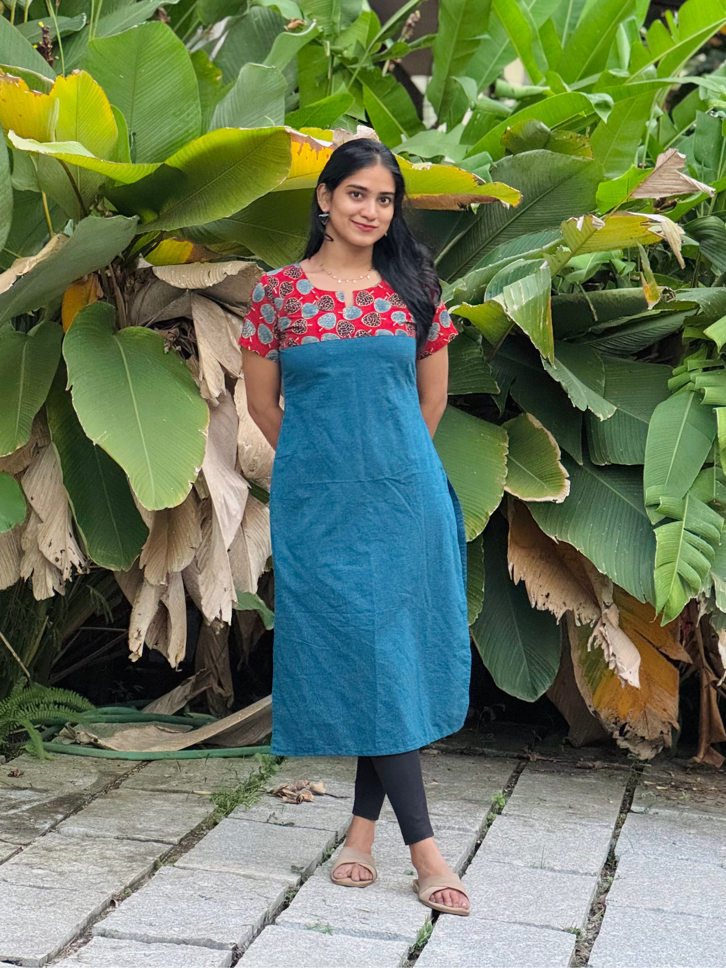 Jiya - Handloom x Ajrakh Fusion Kurta