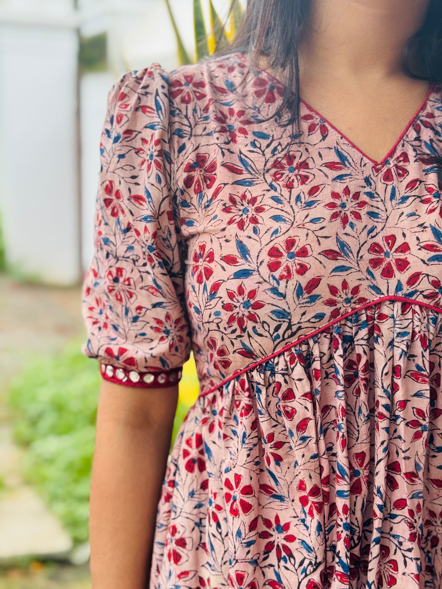 Sangamitra - Kalamkari Handblock Printed Kurta