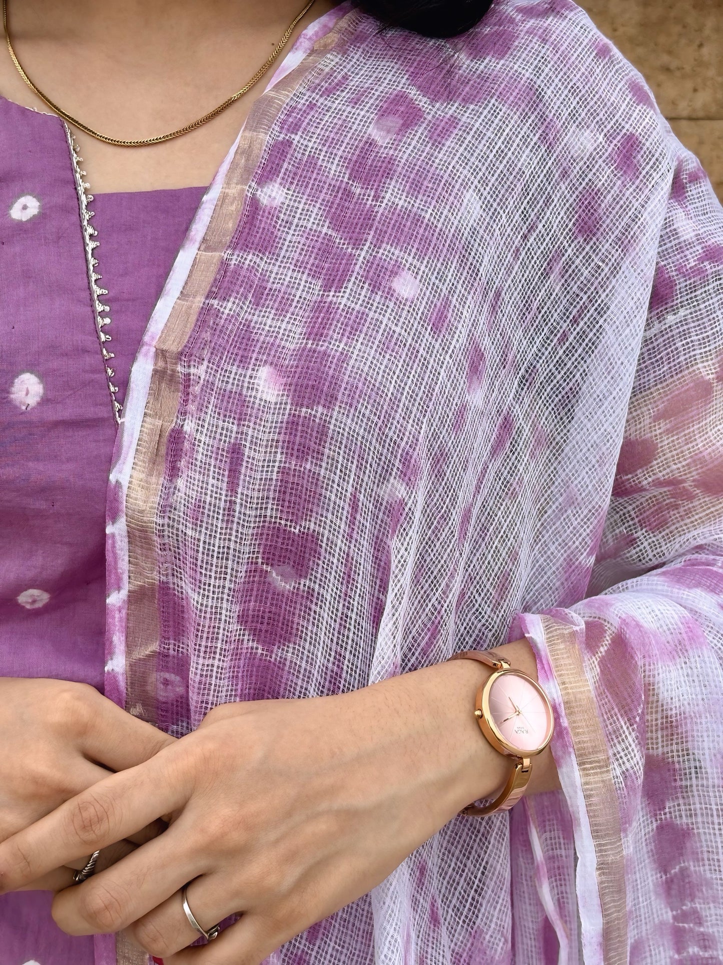 Saanvi Bandhej Kurta Set