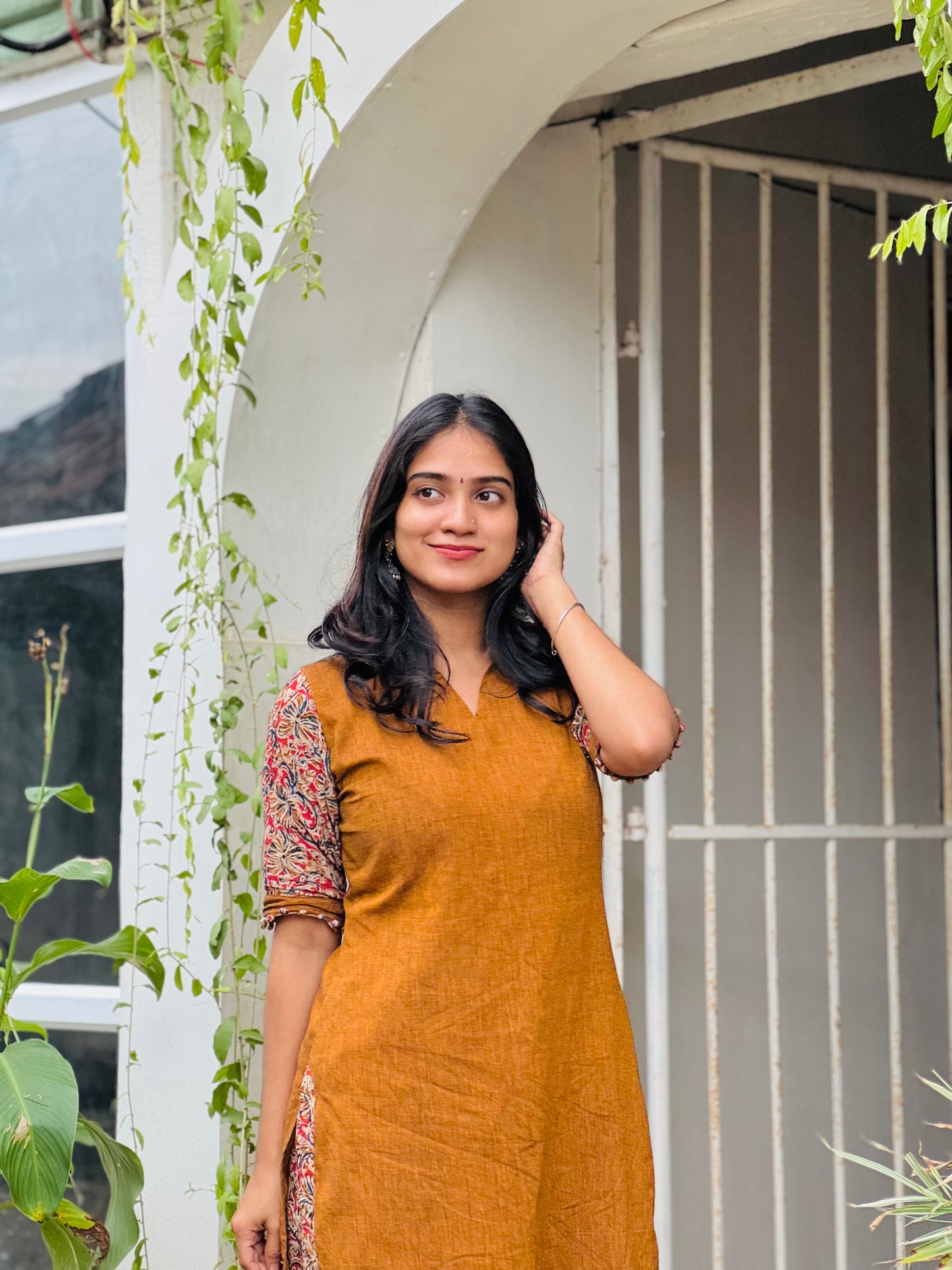 Lakshmi - Mangalgiri x Kalamkari Kurta Set