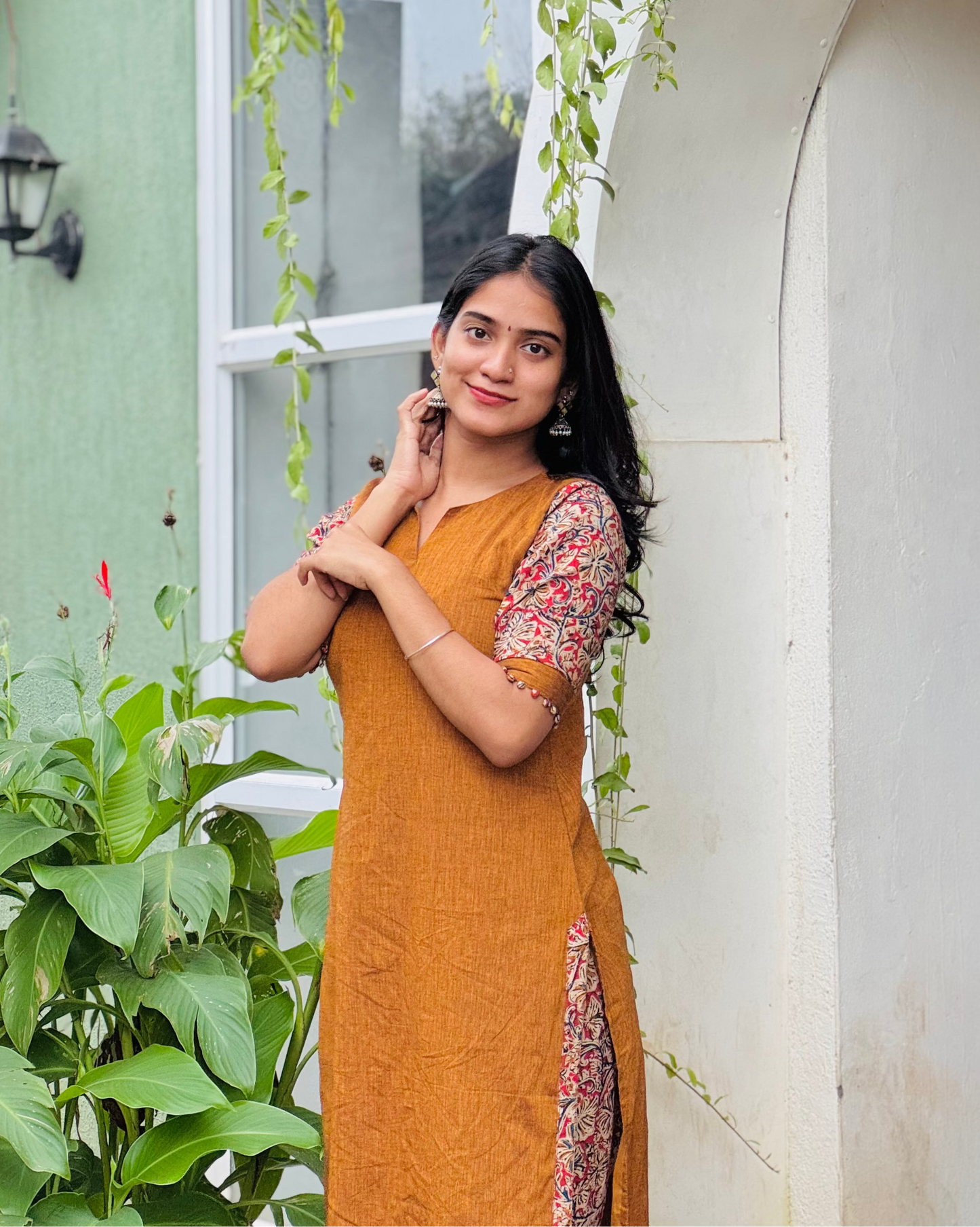 Lakshmi - Mangalgiri x Kalamkari Kurta Set
