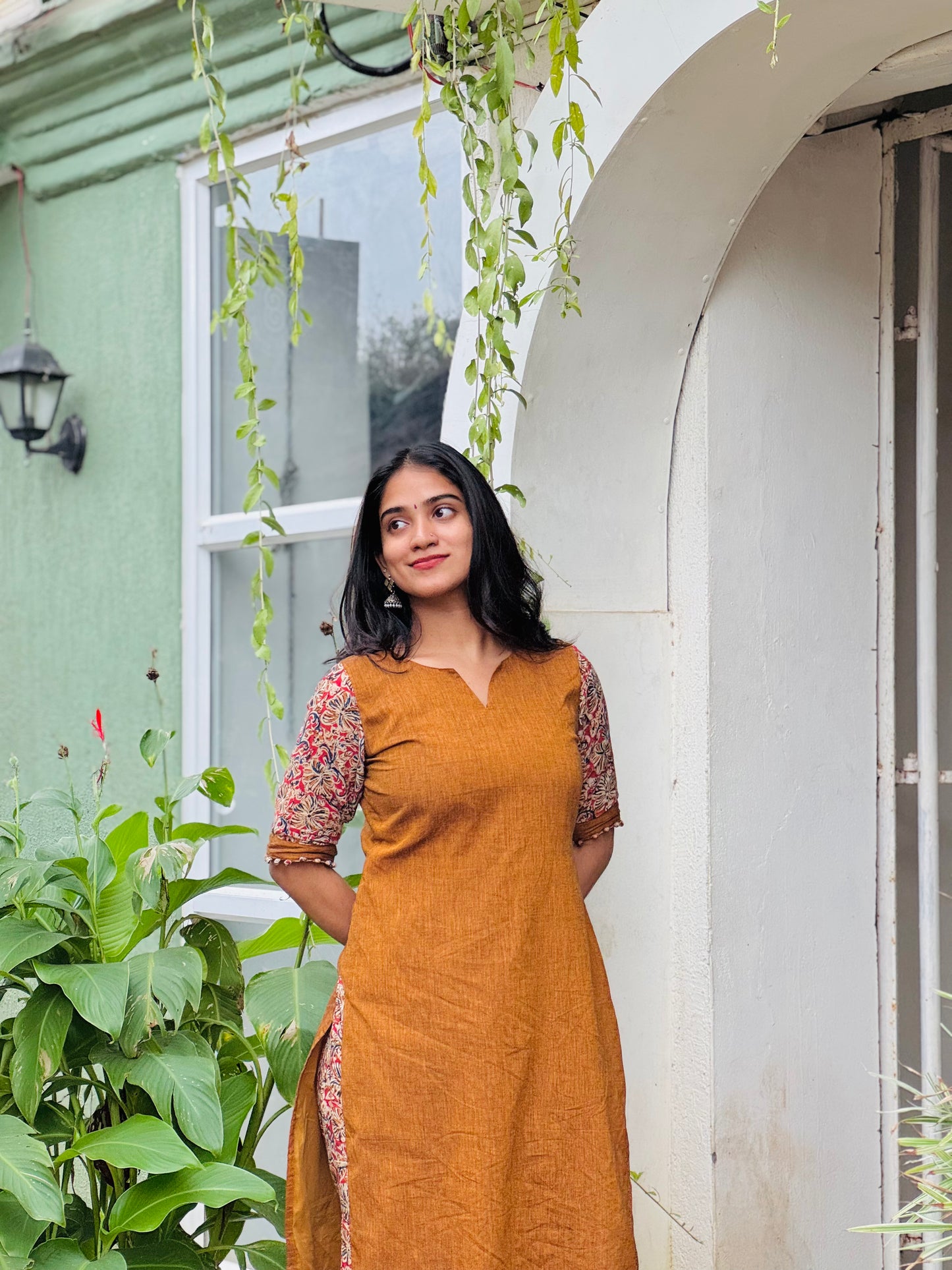 Lakshmi - Mangalgiri x Kalamkari Kurta Set