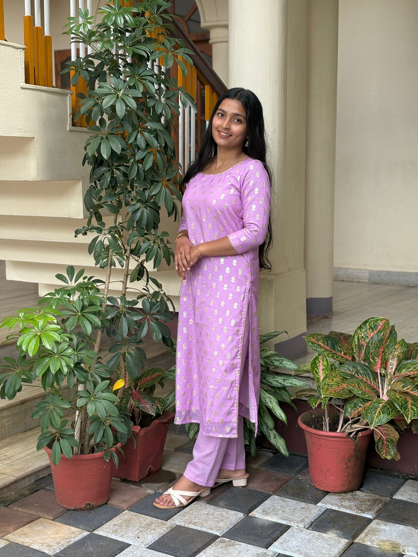 Jhanvi - Chanderi Silk Cotton Straight Pants