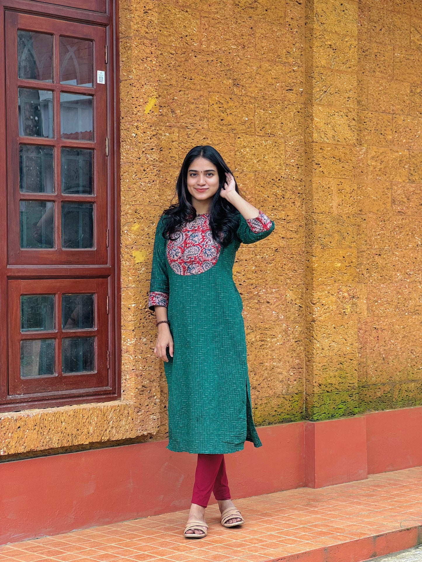 Kadambari - Ikkat x Kalamkari Fusion Kurta