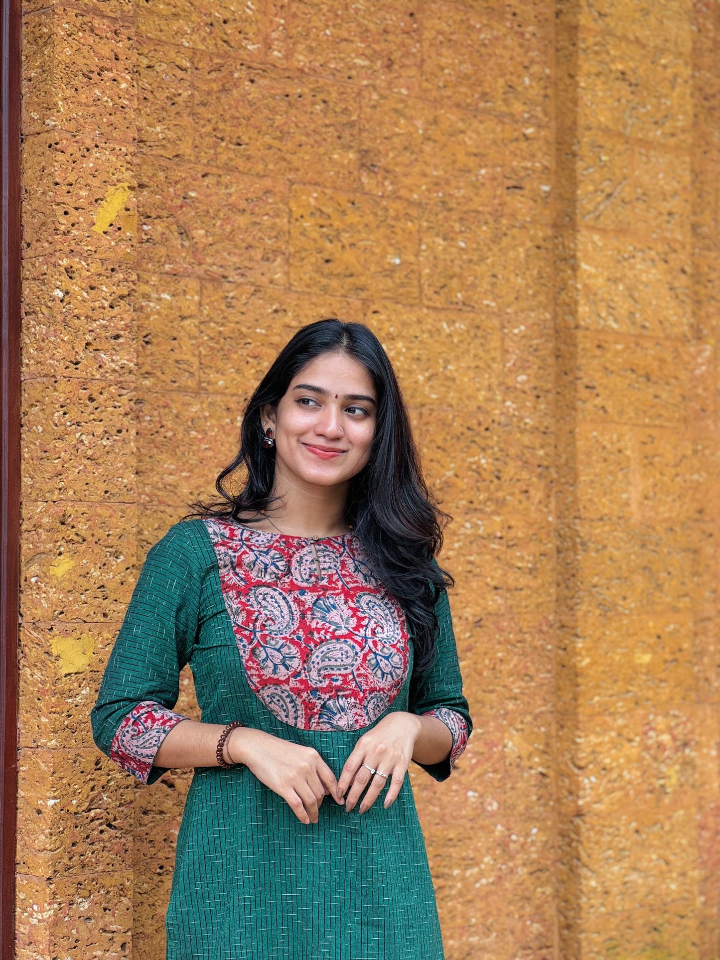 Kadambari - Ikkat x Kalamkari Fusion Kurta