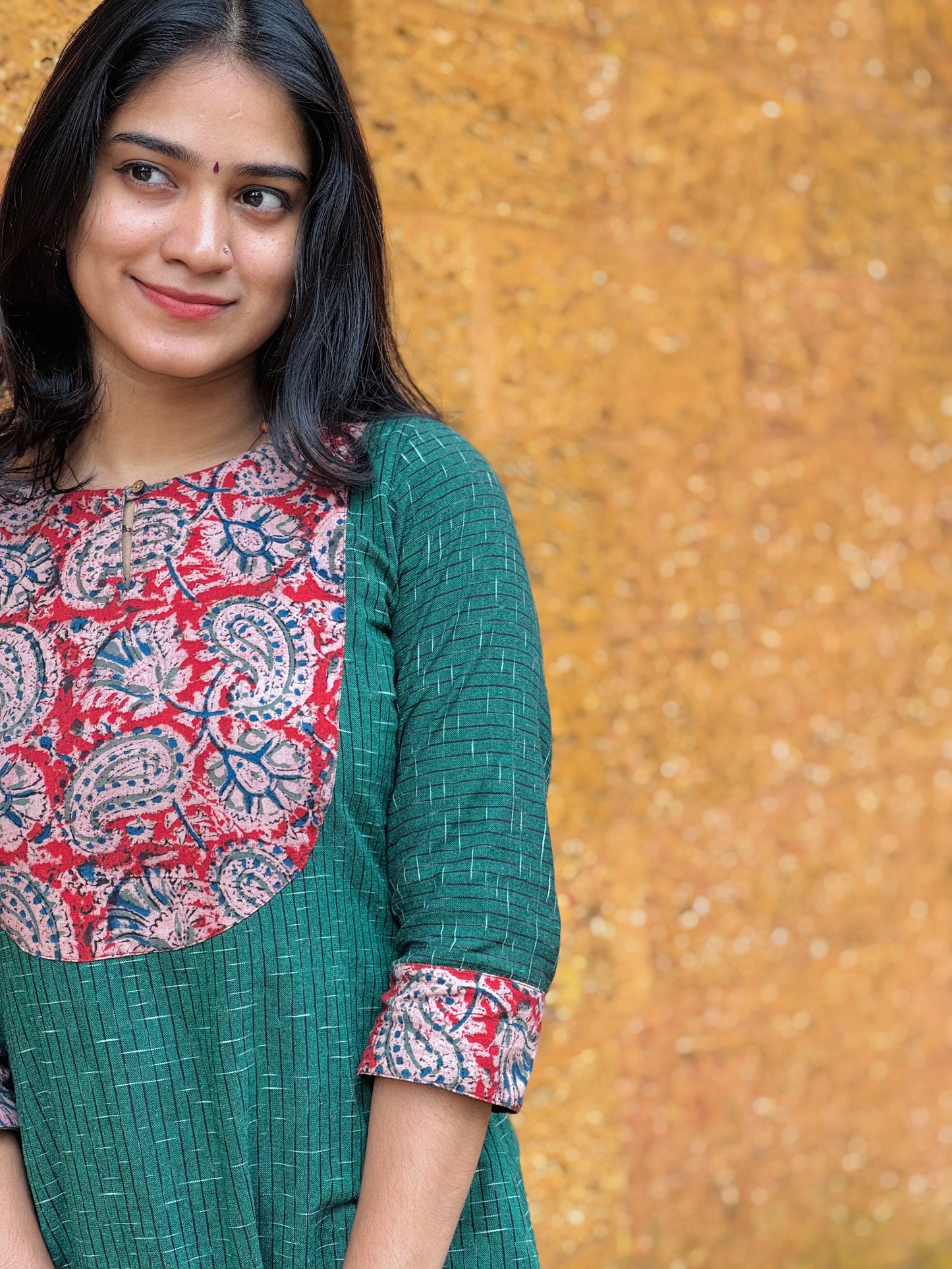 Kadambari - Ikkat x Kalamkari Fusion Kurta