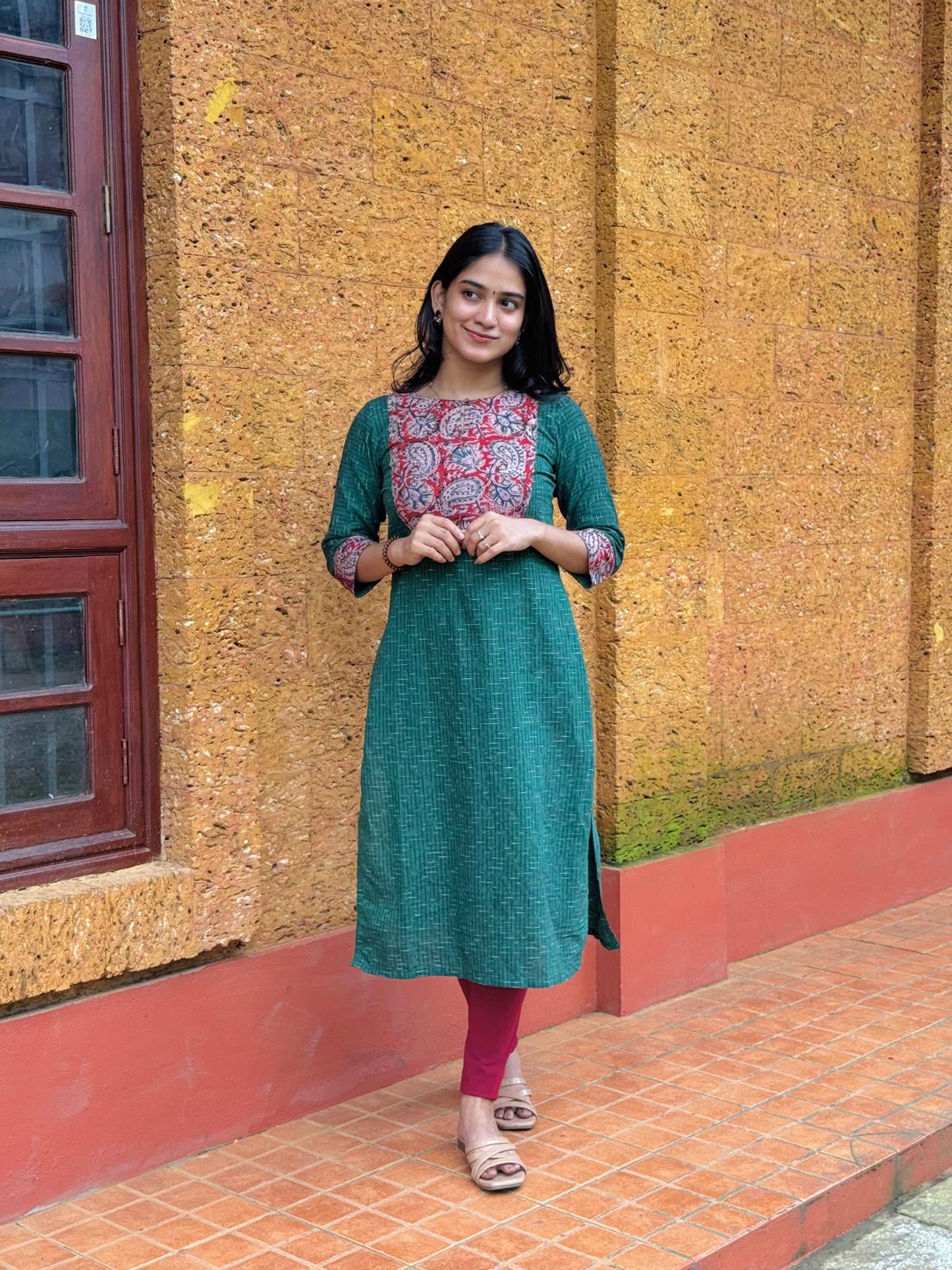 Kadambari - Ikkat x Kalamkari Fusion Kurta