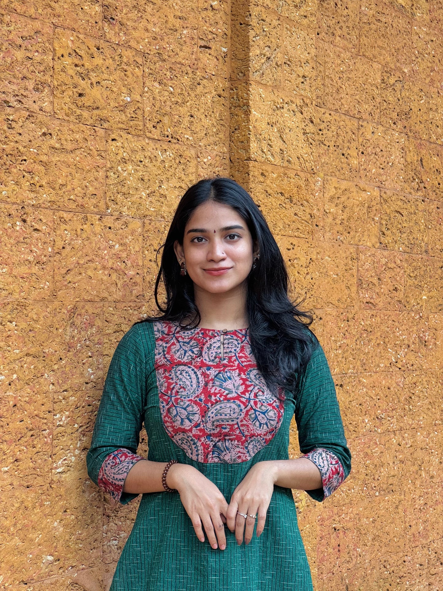 Kadambari - Ikkat x Kalamkari Fusion Kurta
