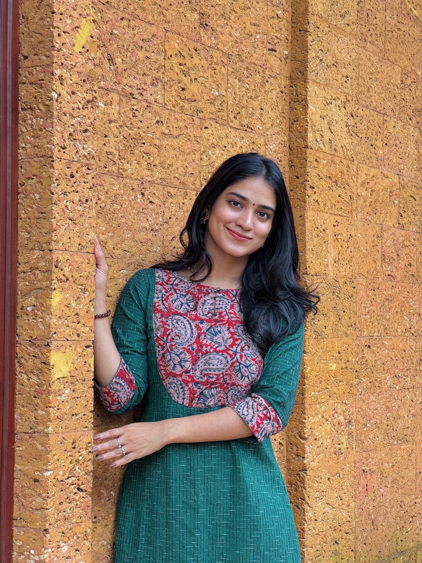 Kadambari - Ikkat x Kalamkari Fusion Kurta