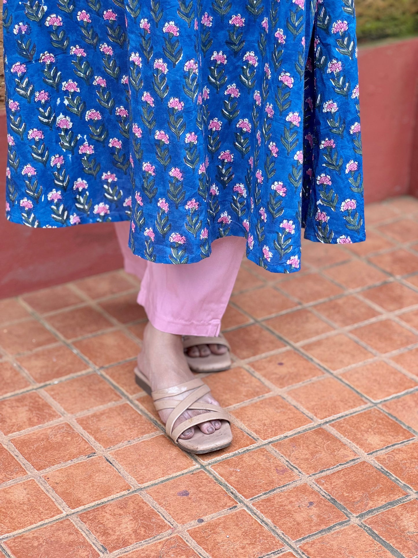 Iyla - Sanganeri Handblock Printed Kurta and Dupatta Set