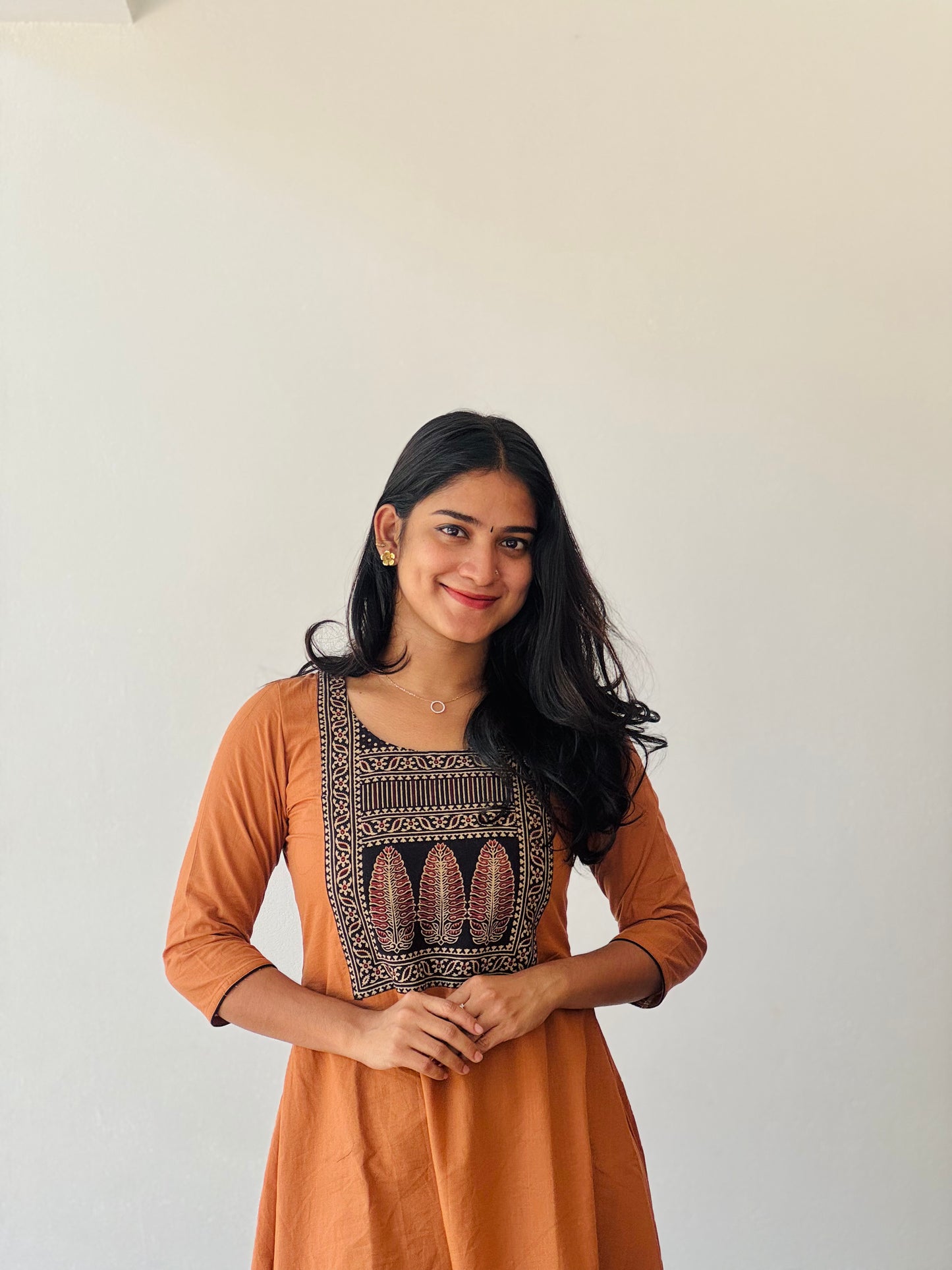 Mihira - Ajrakh Fusion A line Kurta