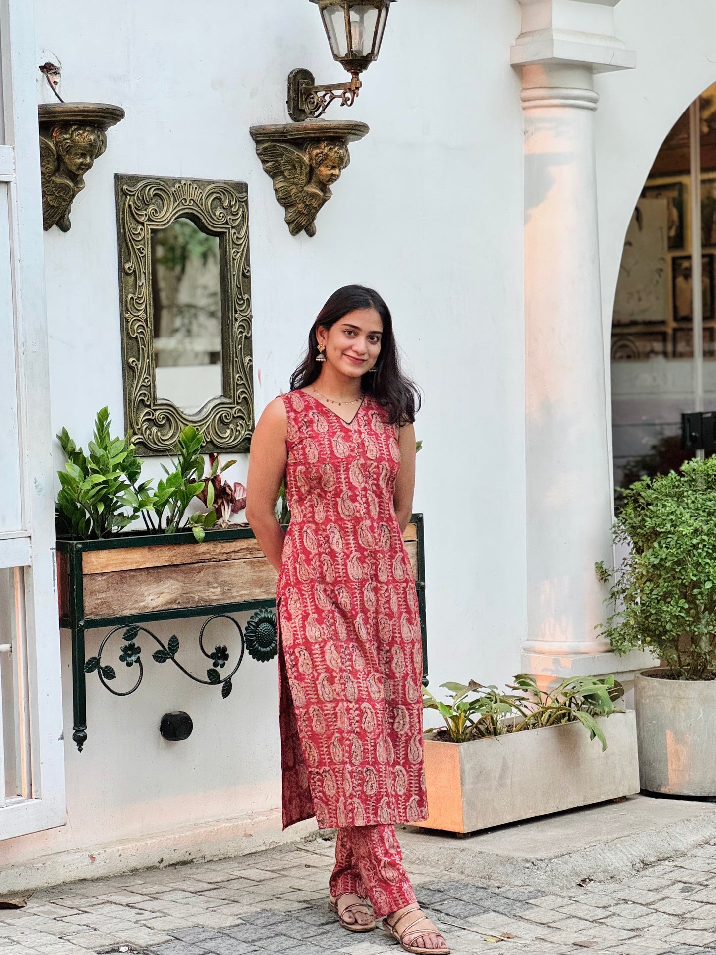 Roshani - Handblock Printed Kalamkari Pant