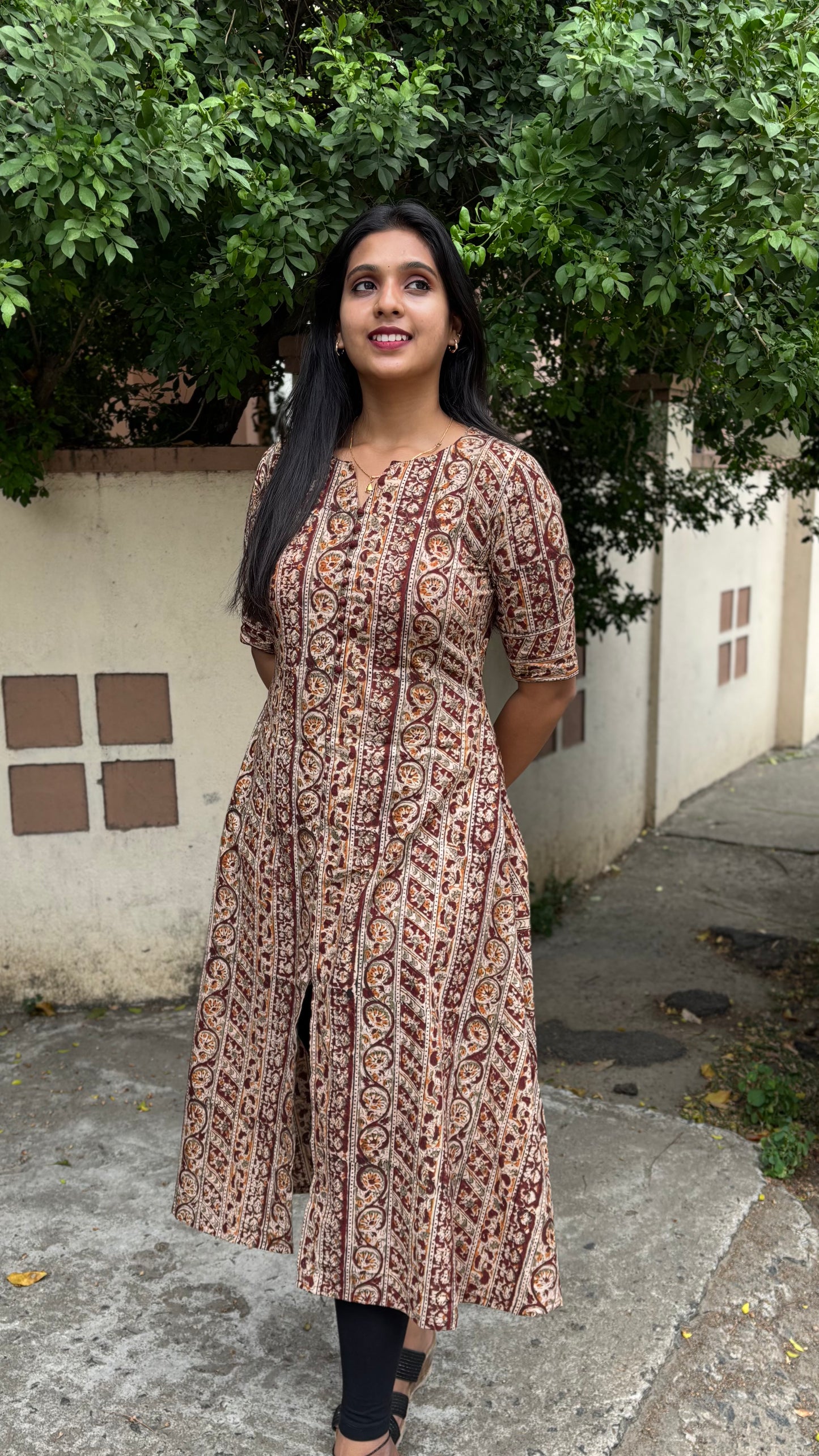 Ishika - Kalamkari A line Kurta