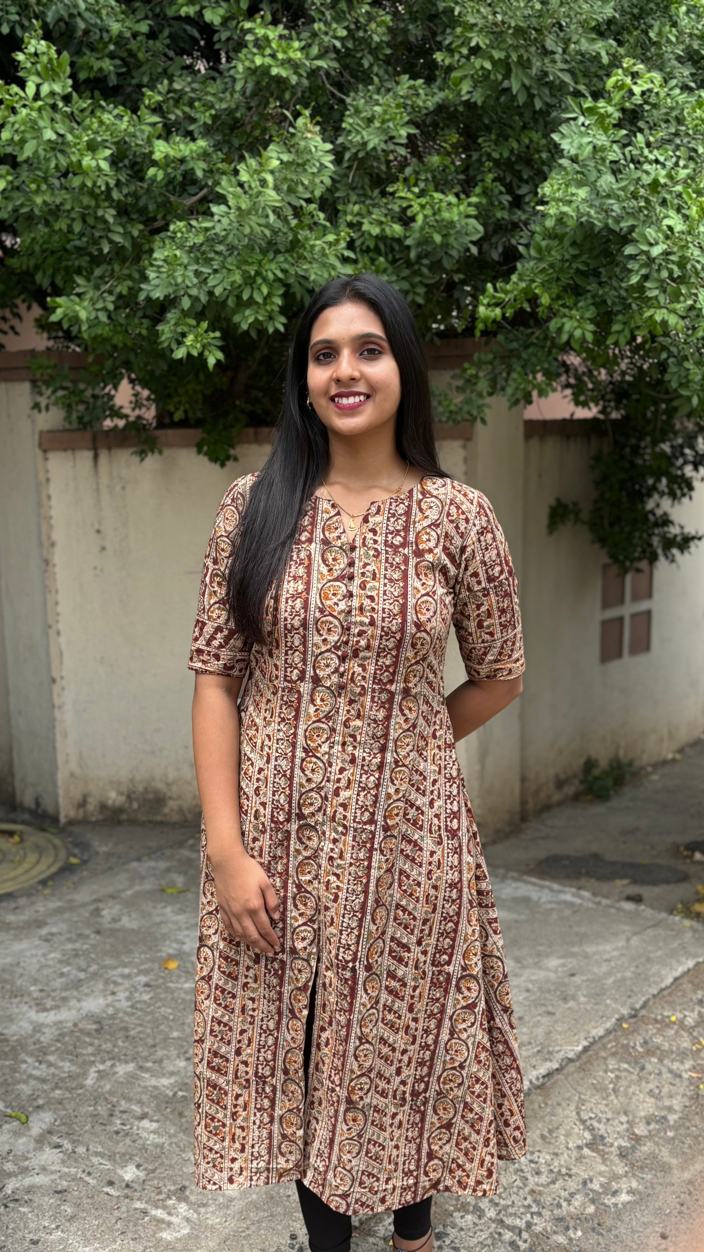 Ishika - Kalamkari A line Kurta