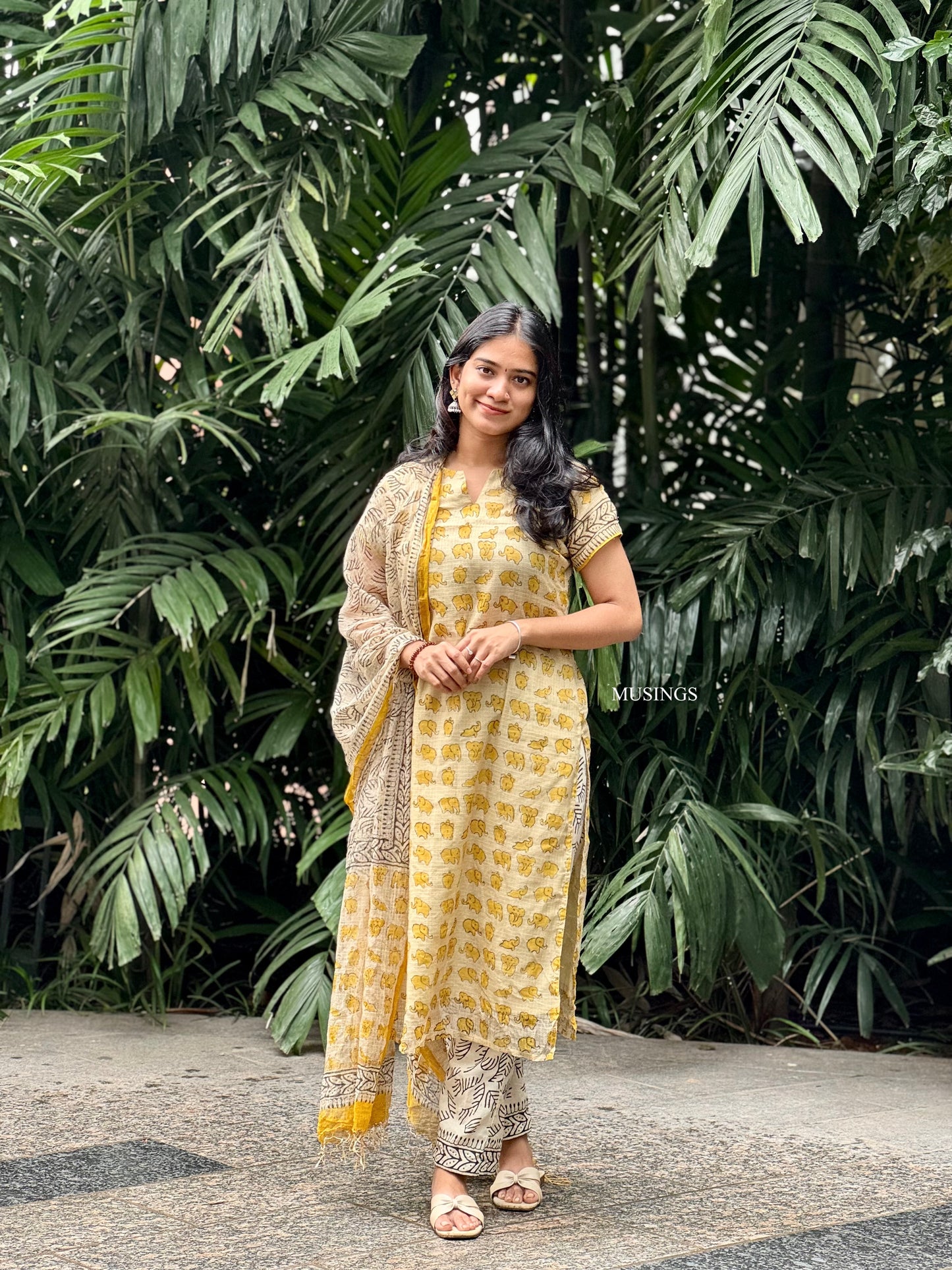 Jumbo - Kota Handblock Printed Suit Set