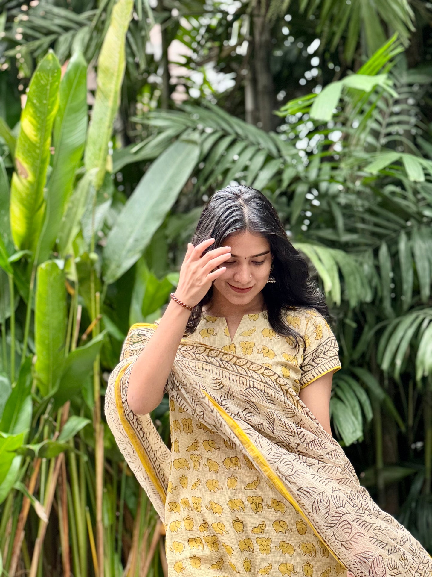 Jumbo - Kota Handblock Printed Suit Set