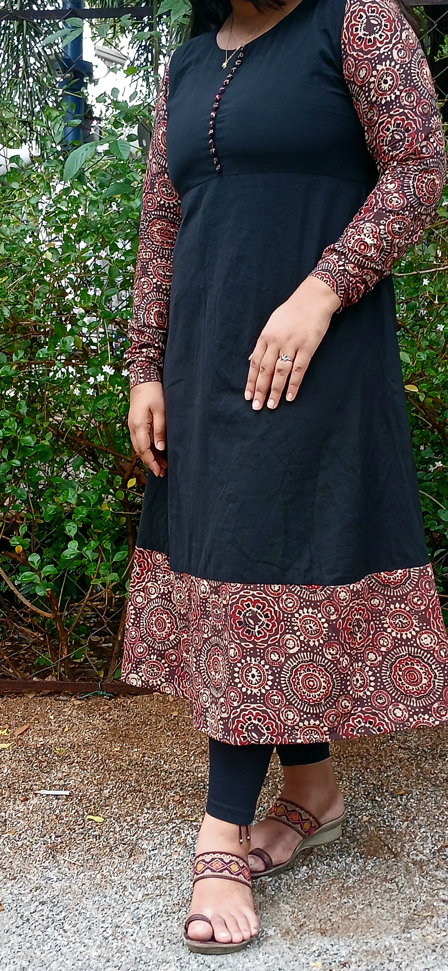 Mishika - Fusion Ajrakh Handloom Cotton Kurta
