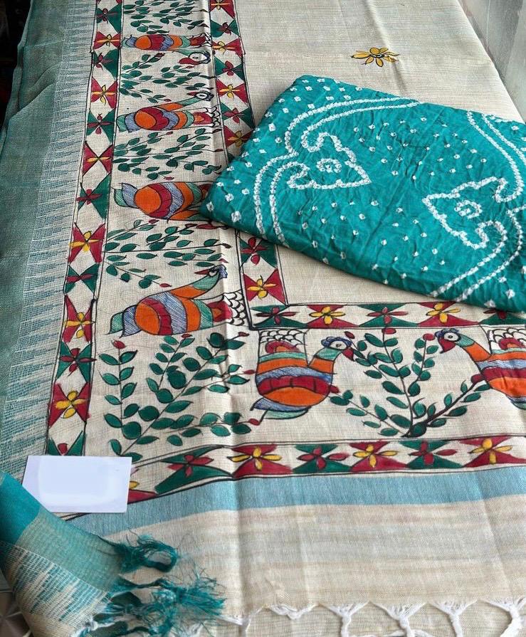Kaya - Madhubani set (Turquoise Blue)