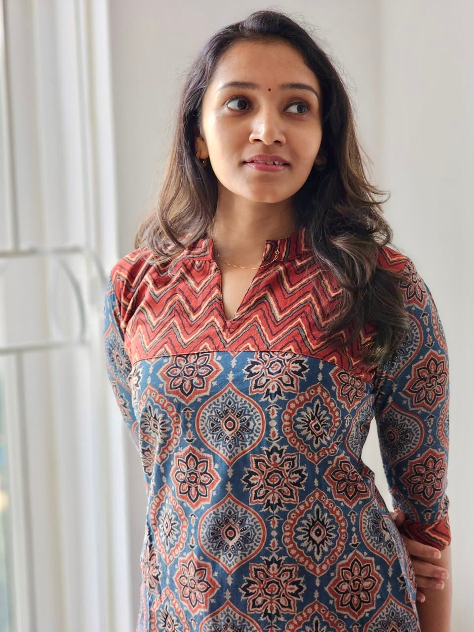 Indhu - Ajrakh Short Kurti