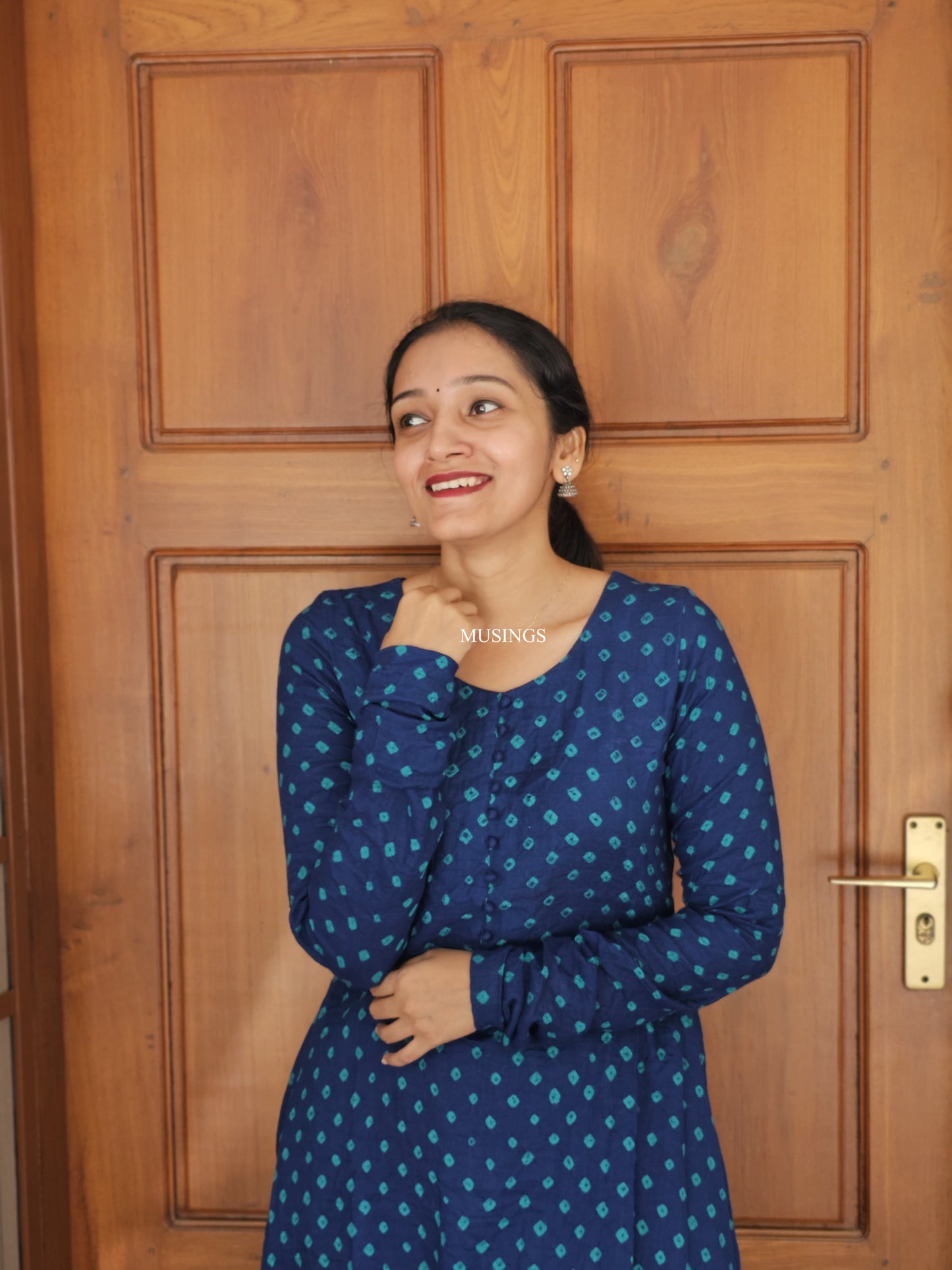 Abinaya - Bandhej A-line Kurta