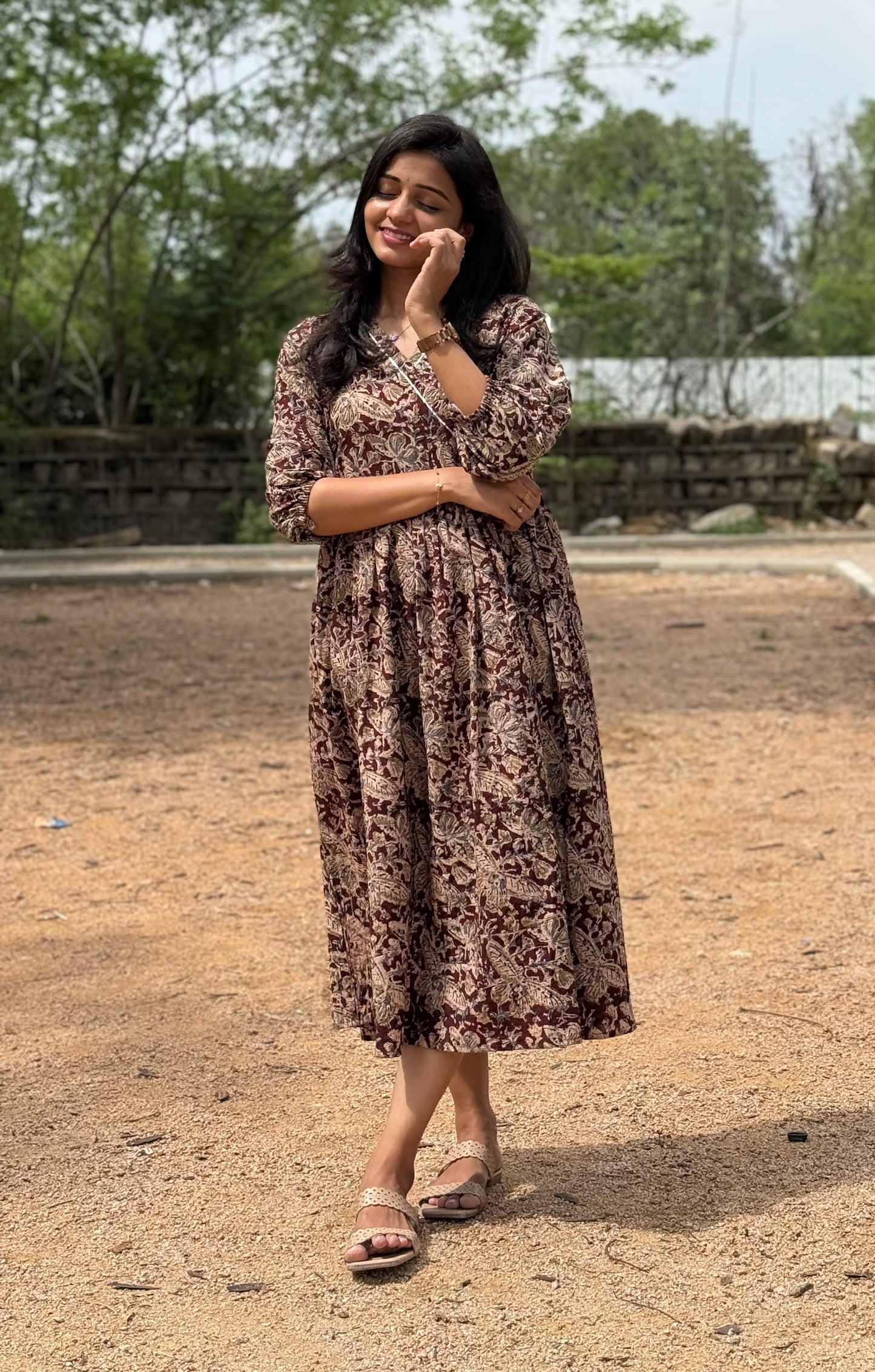 Aranya - Kalamkari Handblock Printed Dress