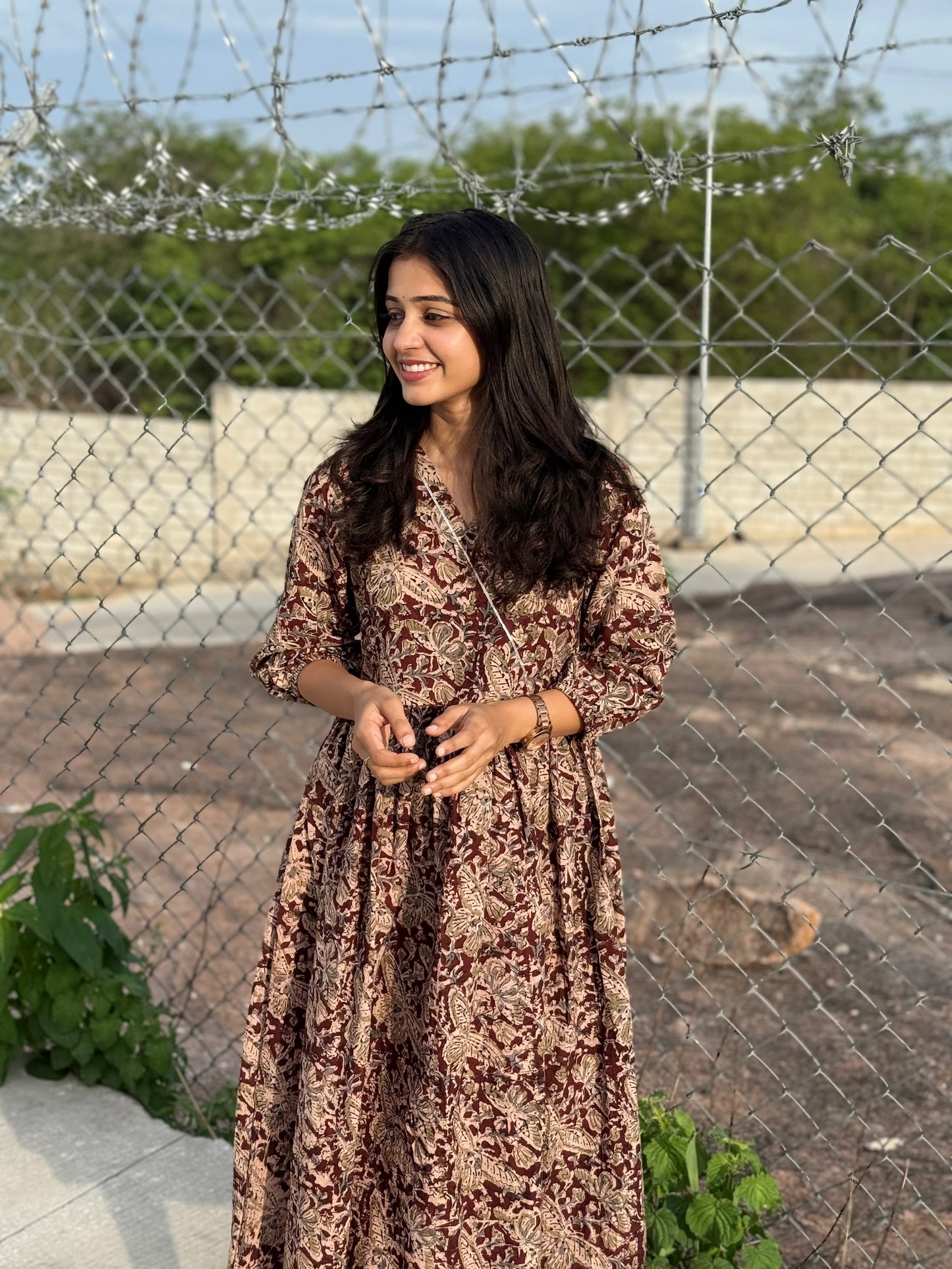 Aranya - Kalamkari Handblock Printed Dress